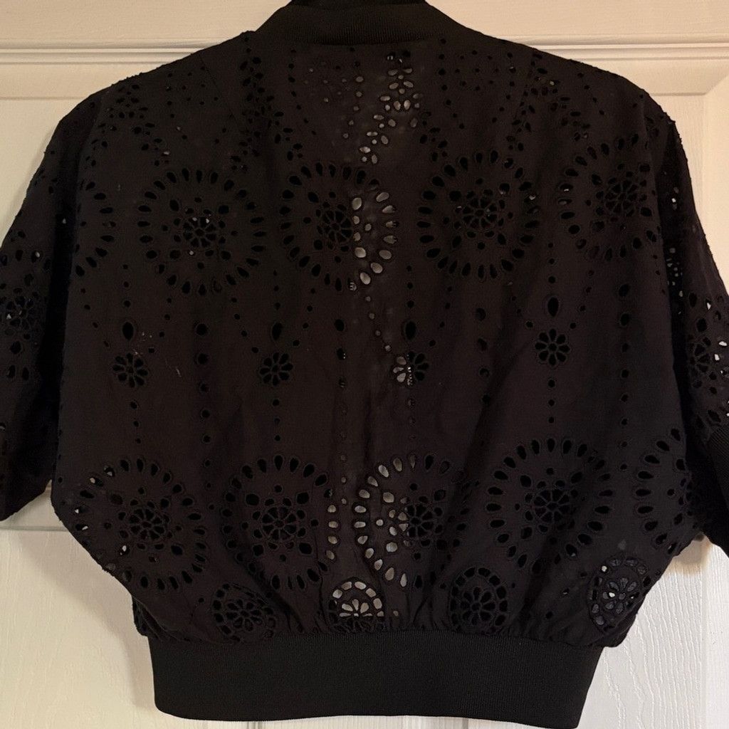 Zara Zara Embroidered Eyelet Bomber Jacket | EUC | Sz S Size S / US 4 / IT 40 - 8 Thumbnail