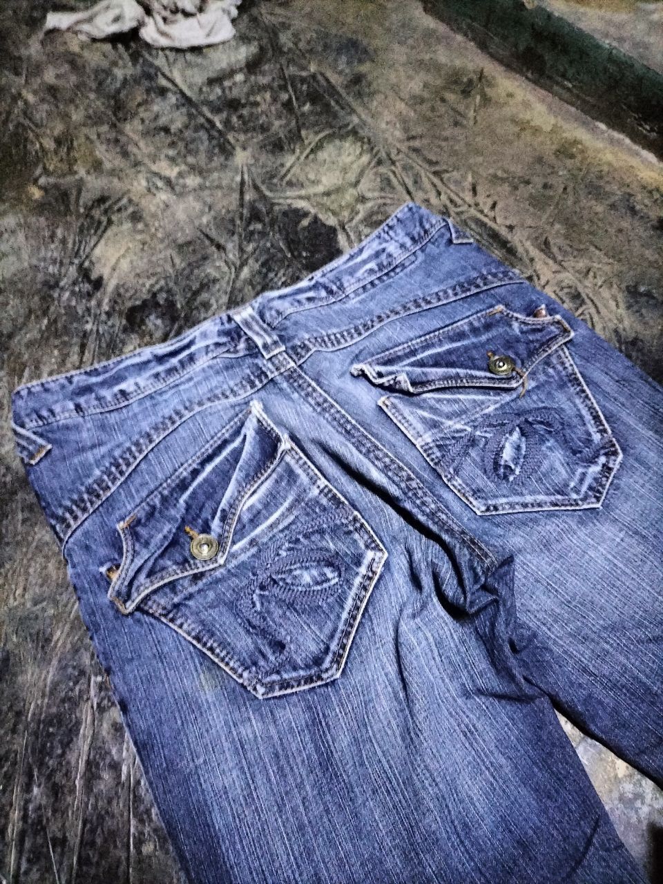 Japanese Brand RUSH HOUR side pocket straight jeans punk style i6w9 Size US 33 - 7 Thumbnail