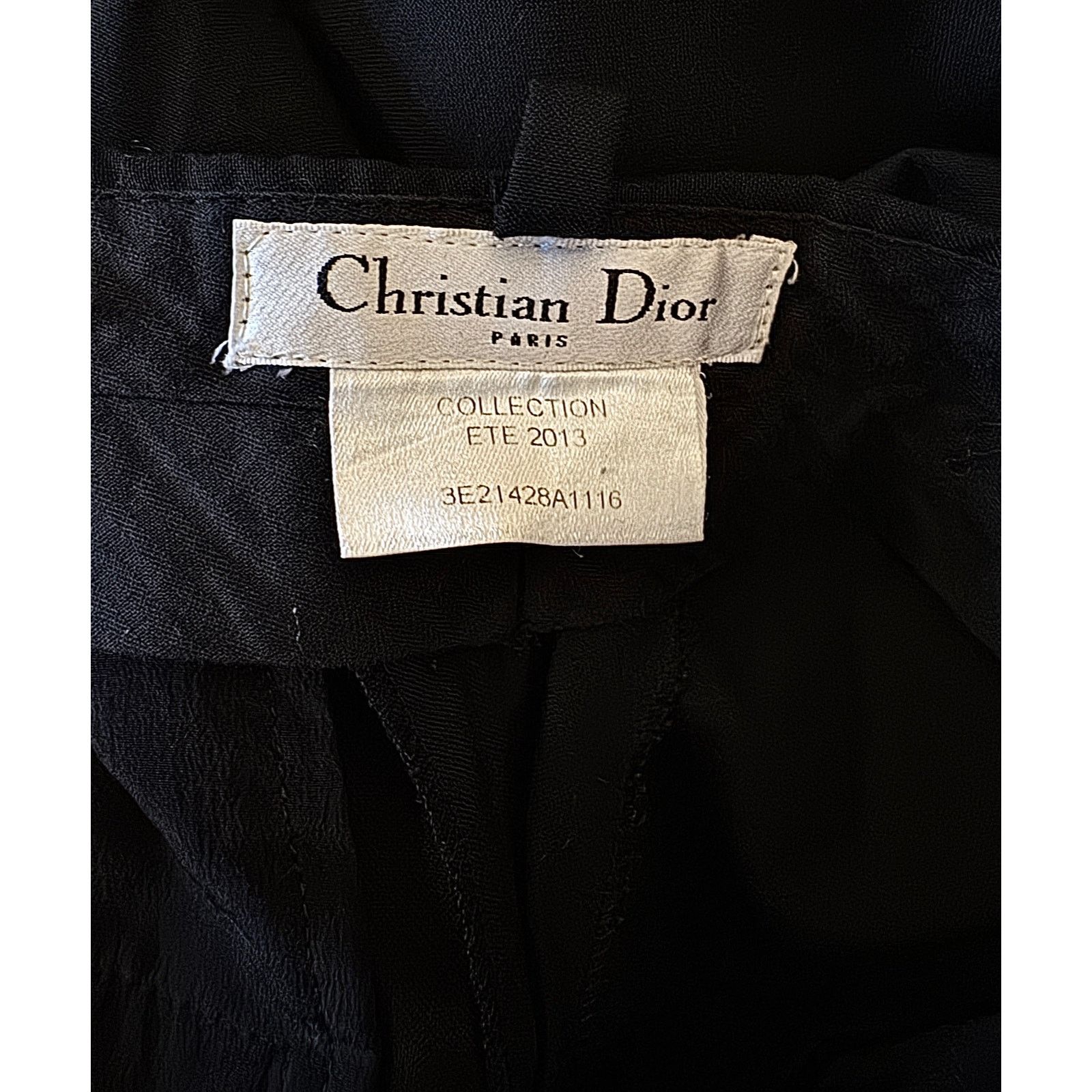 Dior Christian Dior Summer 2013 Collection Black Trousers Size US 30 / EU 46 - 3 Thumbnail