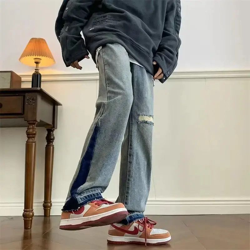 Japanese Brand Loose straight leg wide leg high street jeans Size US 32 / EU 48 - 1 Thumbnail