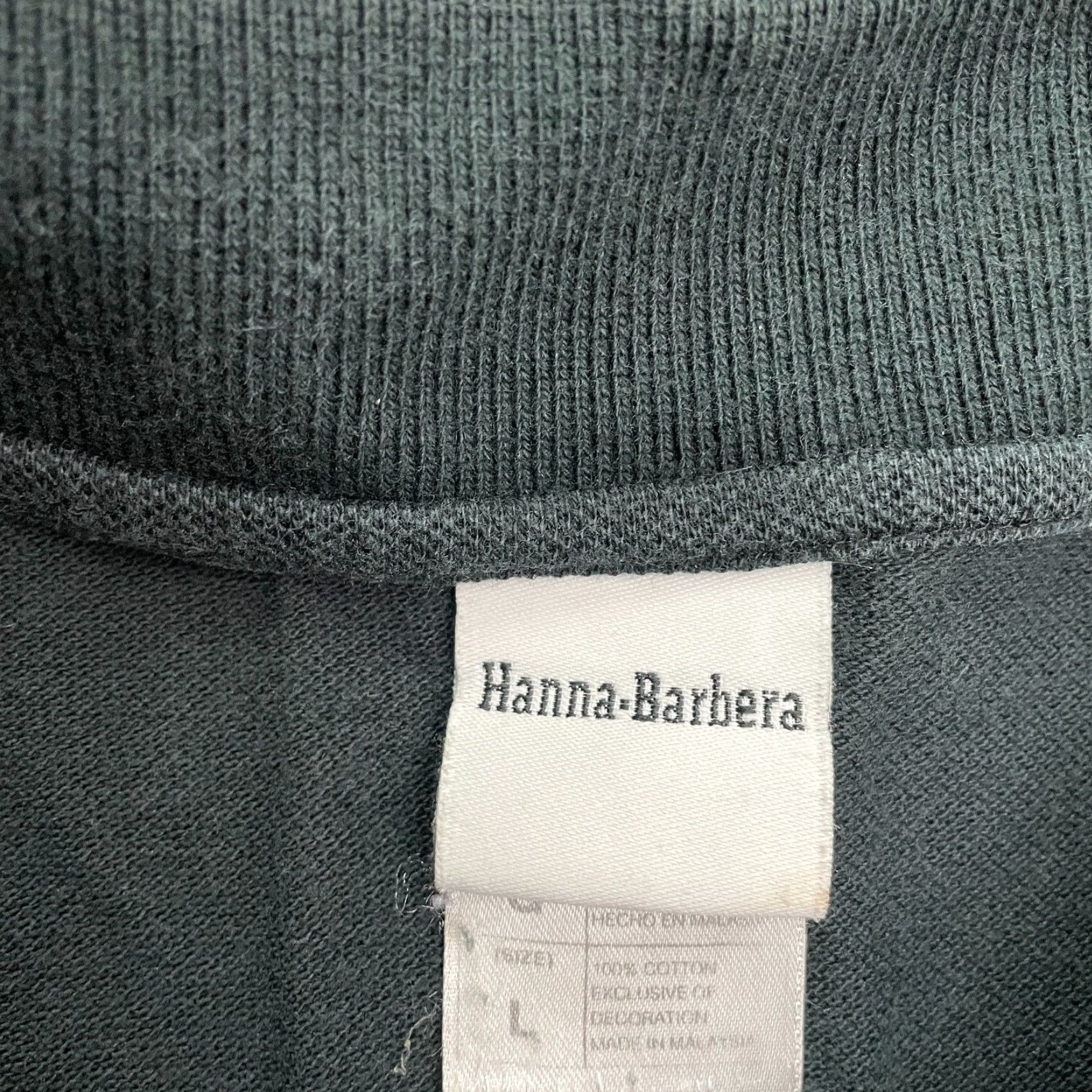 Vintage VINTAGE Hanna Barbera Polo Shirt Mens Large Black Cotton Short Sleeve Casual Activewear Size US L / EU 52-54 / 3 - 5 Thumbnail