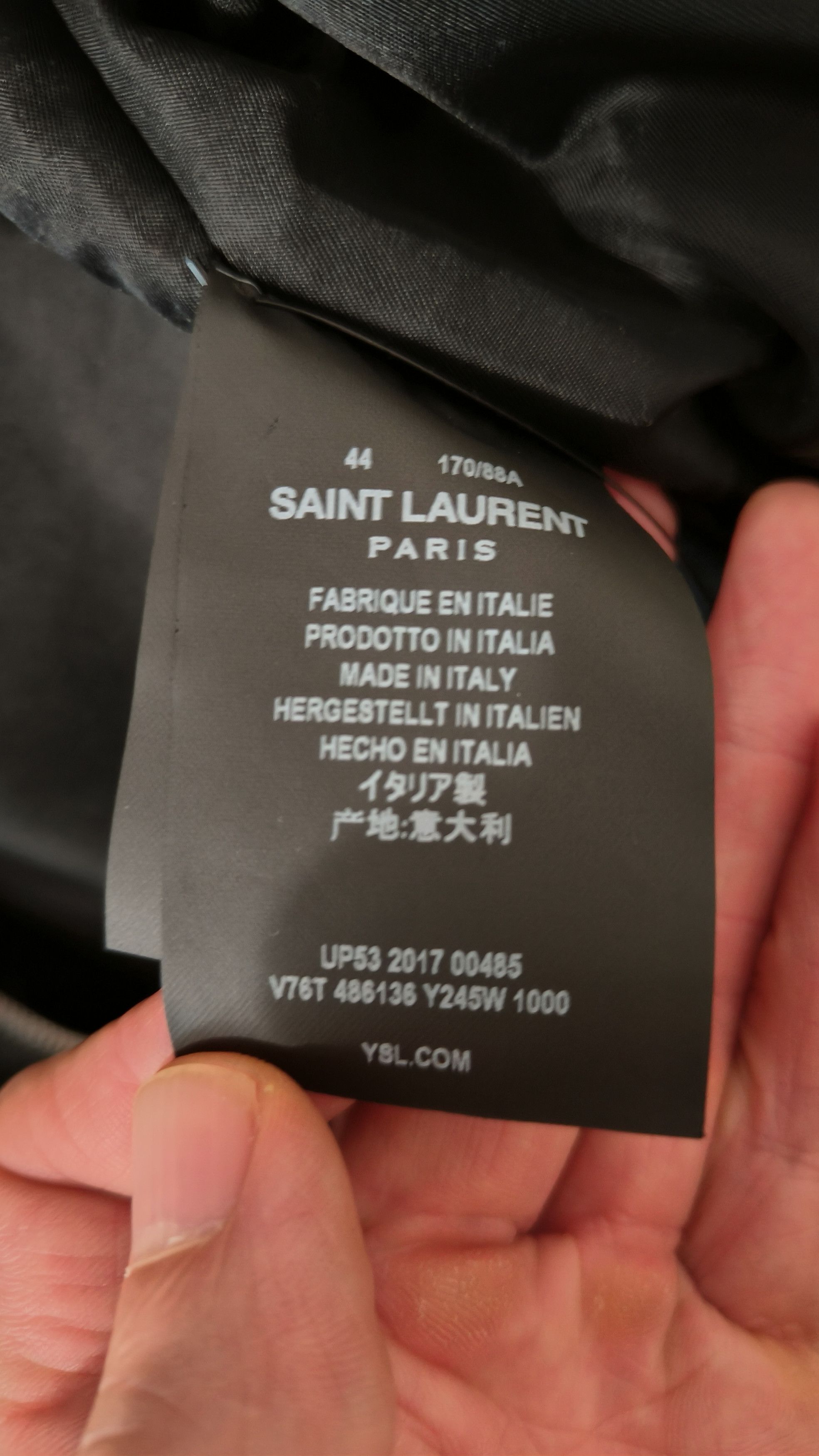 Saint Laurent Paris Saint Laurent Bomber Size US S / EU 44-46 / 1 - 6 Thumbnail