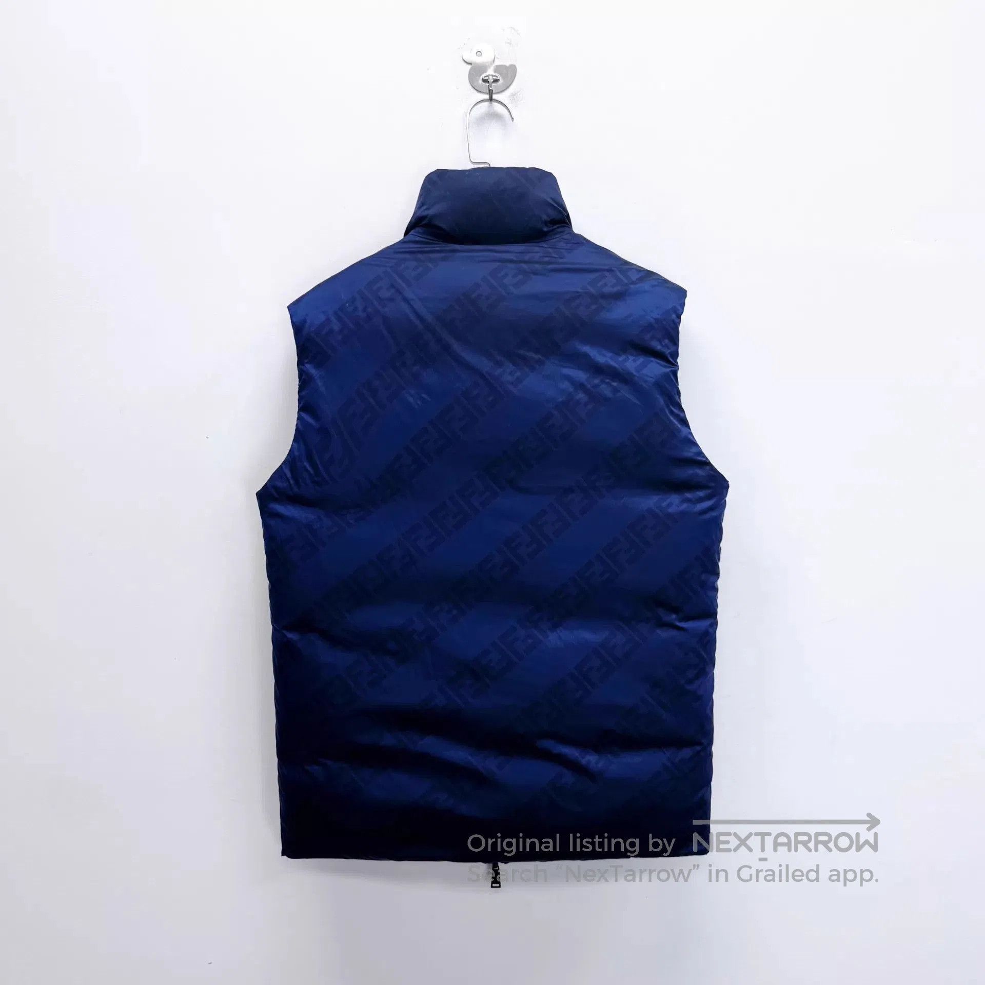 Fendi Blue Puffer Vest with Zip Closure. Size US S / EU 44-46 / 1 - 3 Thumbnail