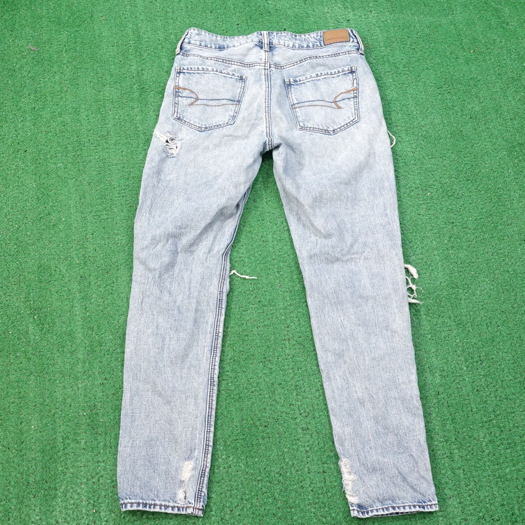 American Eagle Outfitters American Eagle Outfitters Tomgirl Jeans Regular Fit 4 Women Blue Denim Vintage-Inspired Size 27" / US 4 / IT 40 - 6 Thumbnail