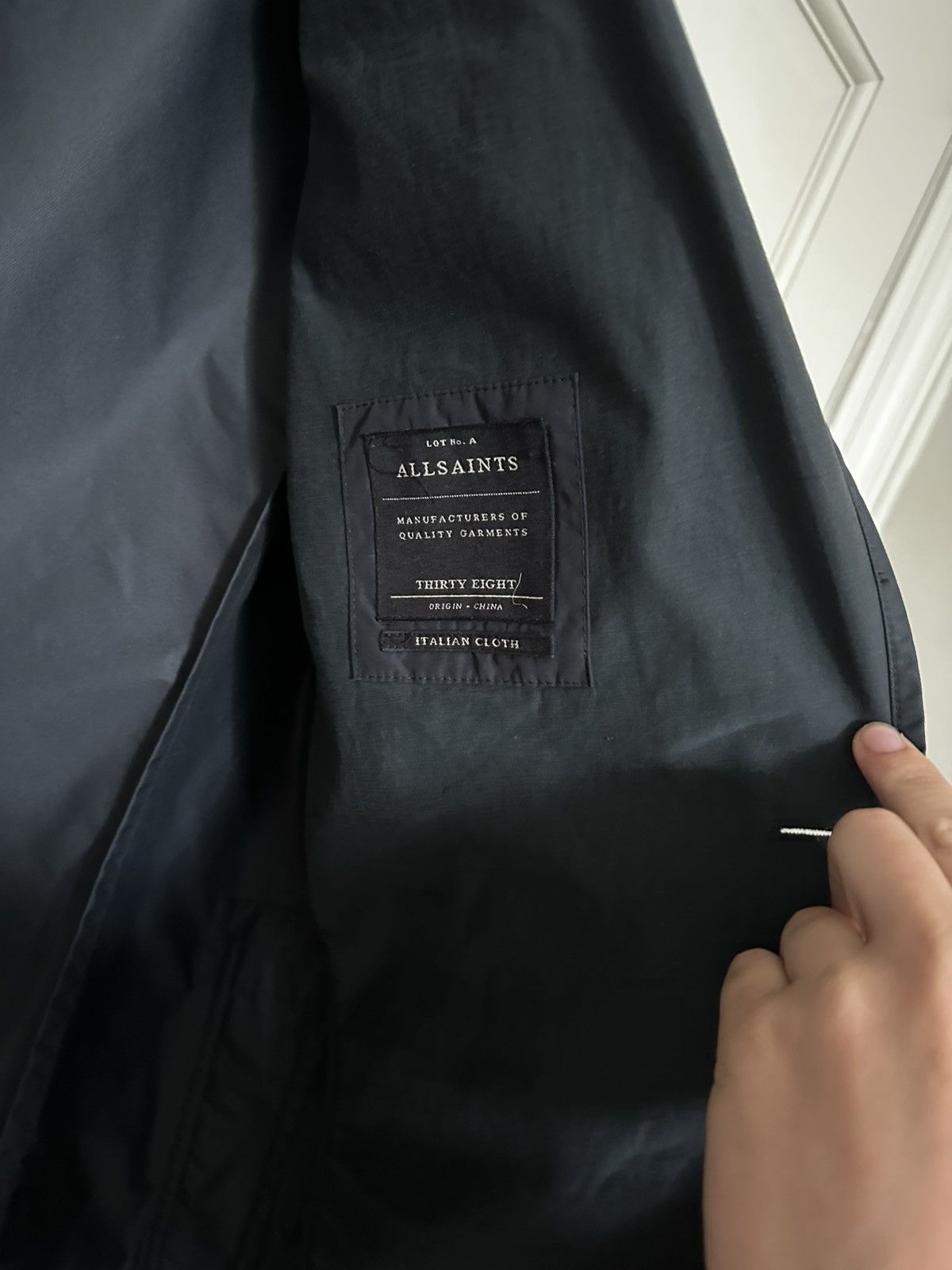 Allsaints Black nylon all saints blazer Size US M / EU 48-50 / 2 - 4 Thumbnail