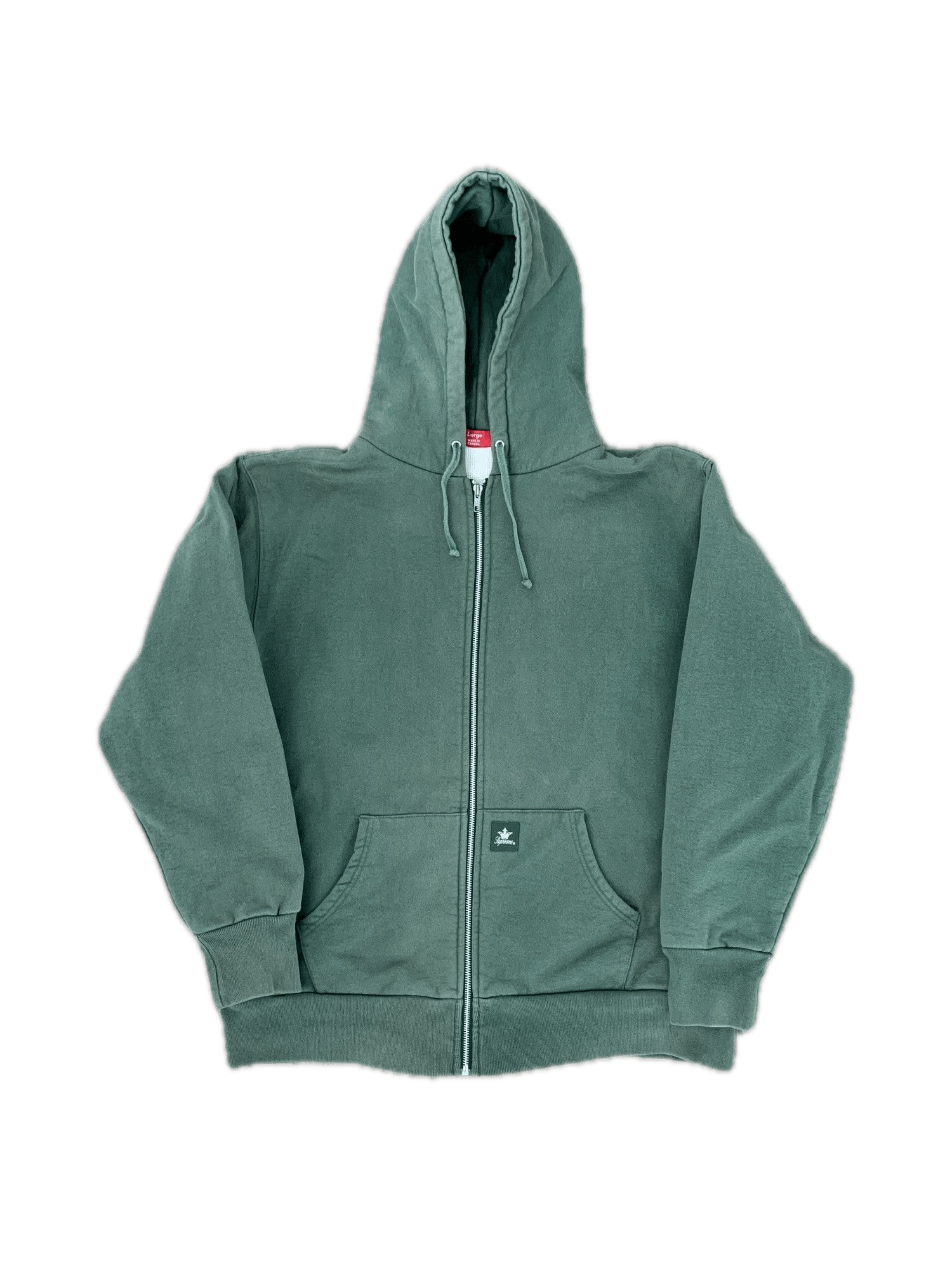 Supreme 2000s Green Faded Hoodie Thermal