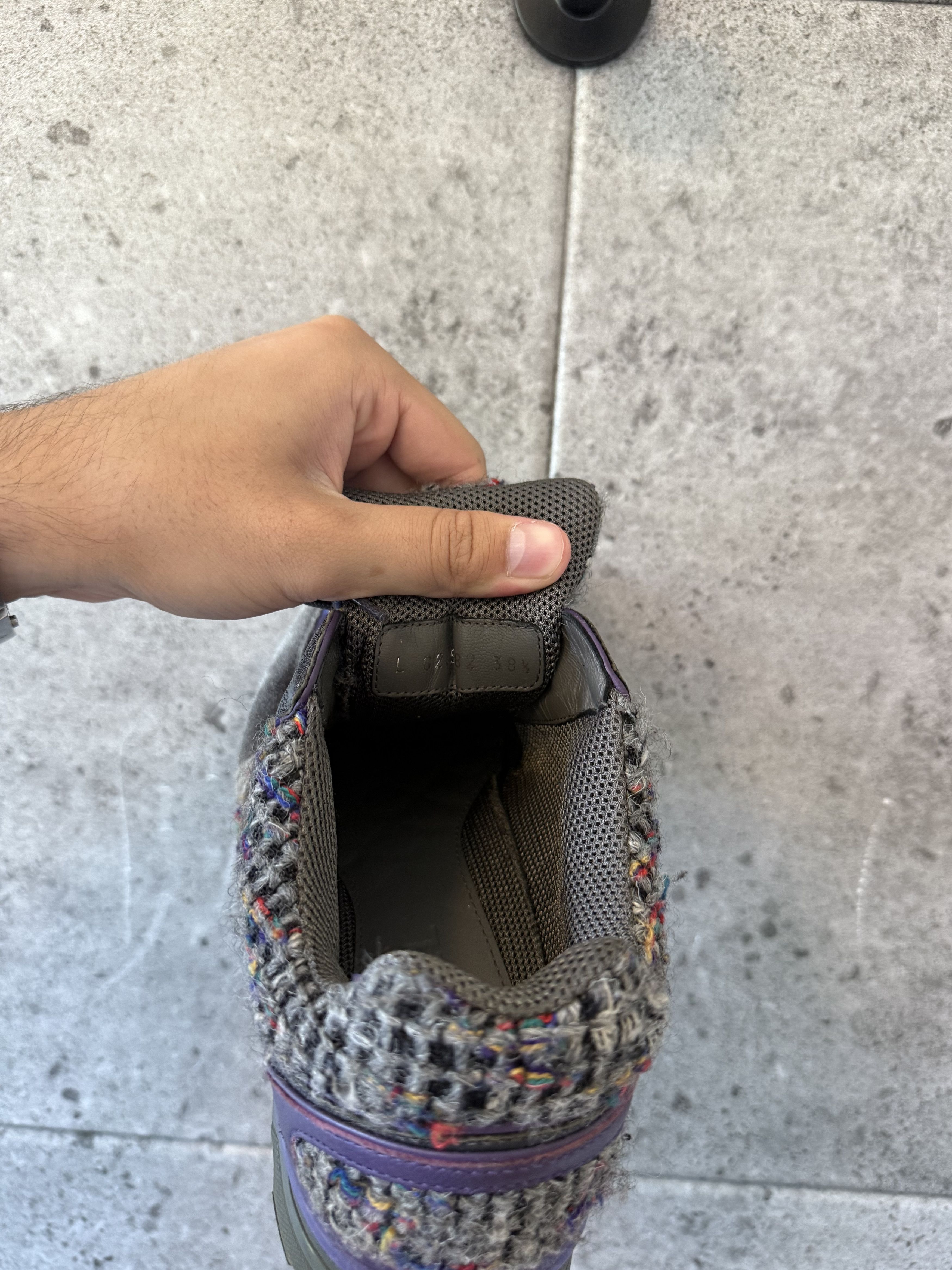 Chanel Chanel tweed double c trainer sneakers Size US 6 / EU 39 - 6 Thumbnail
