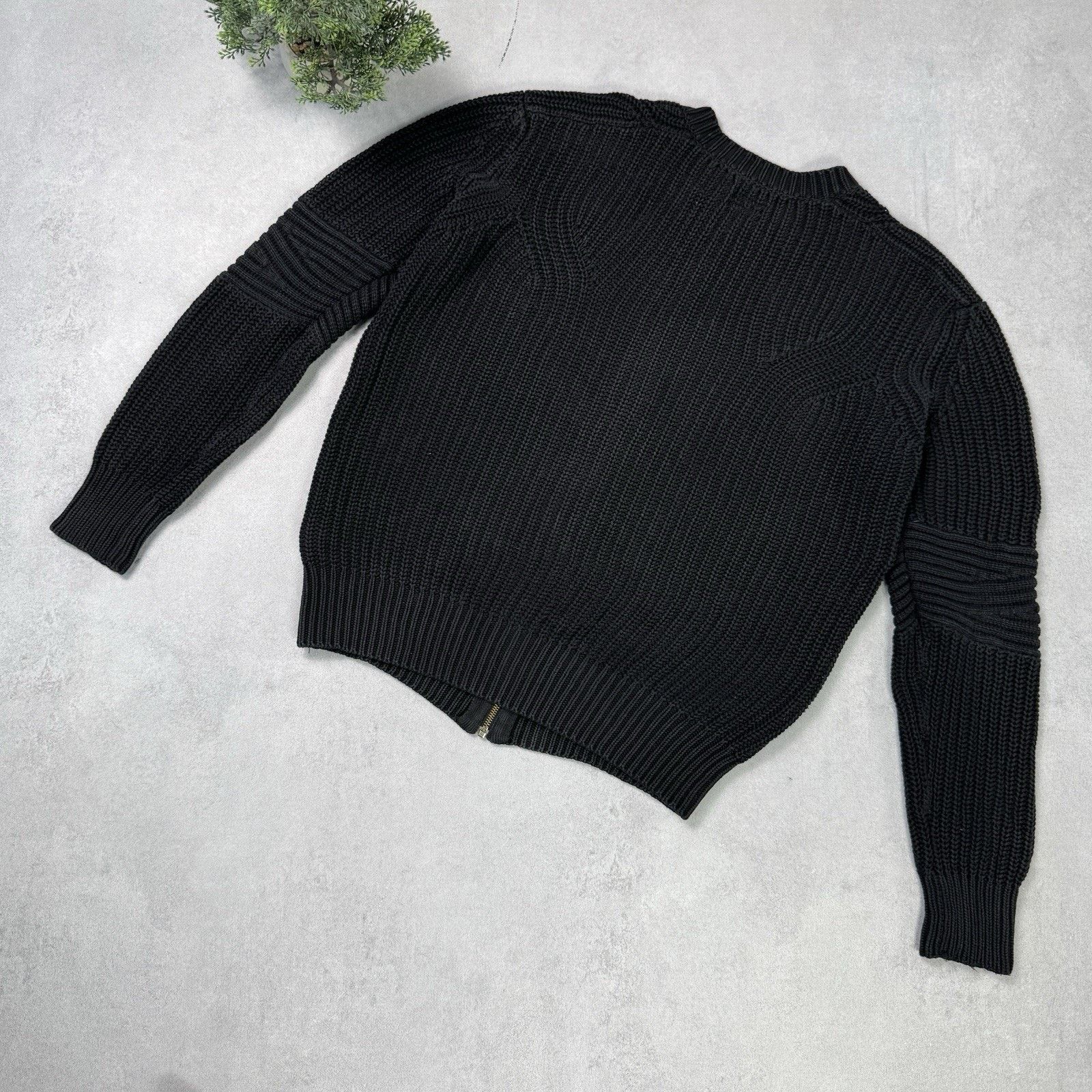 Allsaints Vintage Allsaints Knit Cotton Moat Bomber Jacket Size M Size US M / EU 48-50 / 2 - 9 Thumbnail