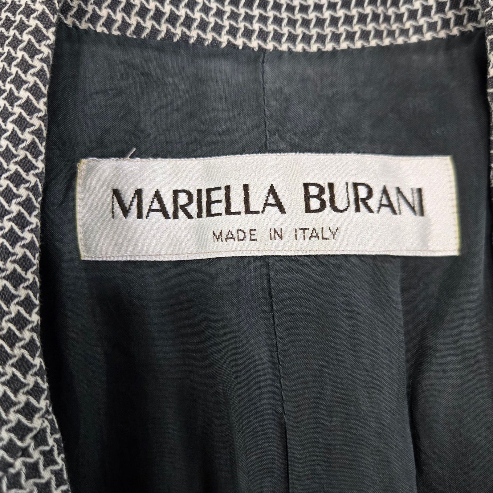 Vintage Vintage Mariella Burani Houndstooth Longline Blazer Size 4 Size S / US 4 / IT 40 - 8 Thumbnail