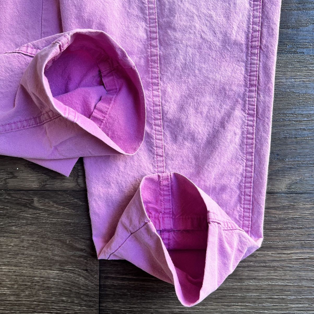 Cherokee Vintage 1990s Sun-faded Worn Pink Cargos pants W-12 Size 34" / US 12 / IT 48 - 5 Thumbnail