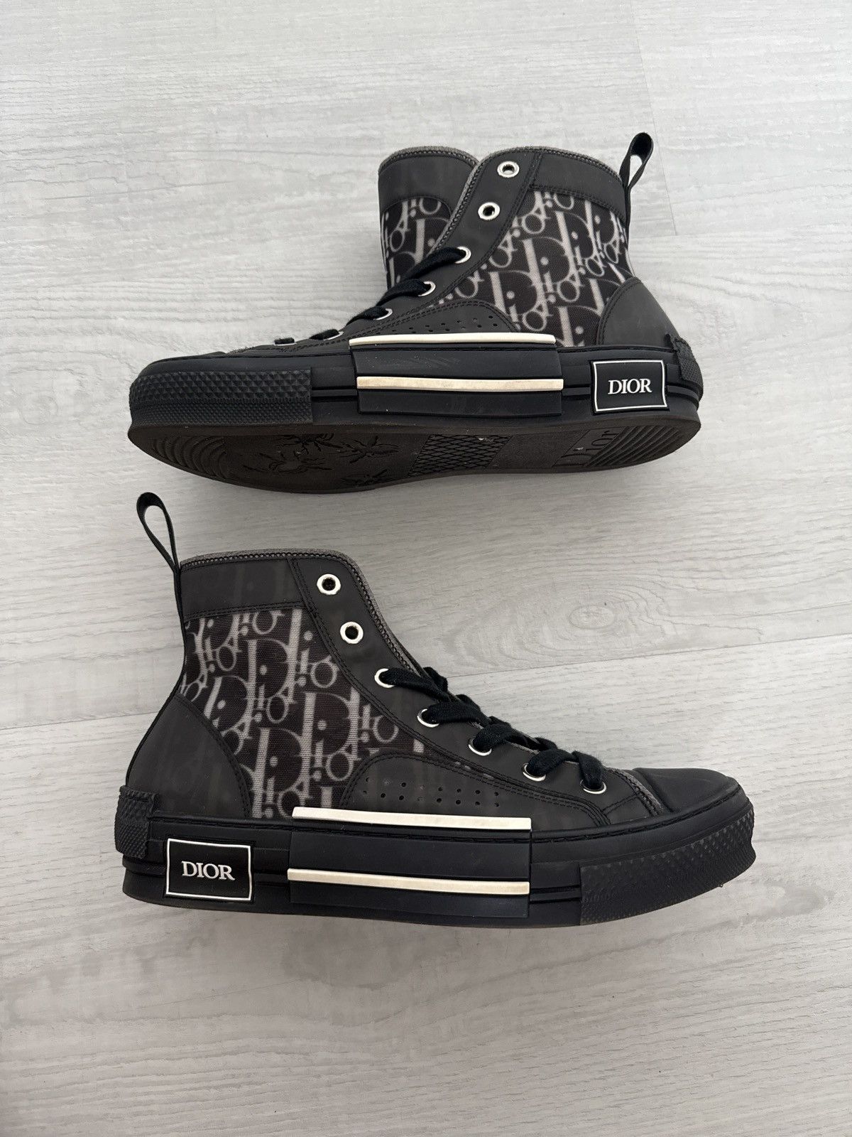 Dior B23 League High-Top Sneaker Black Dior Oblique Size US 8 / IT 38 - 2 Thumbnail