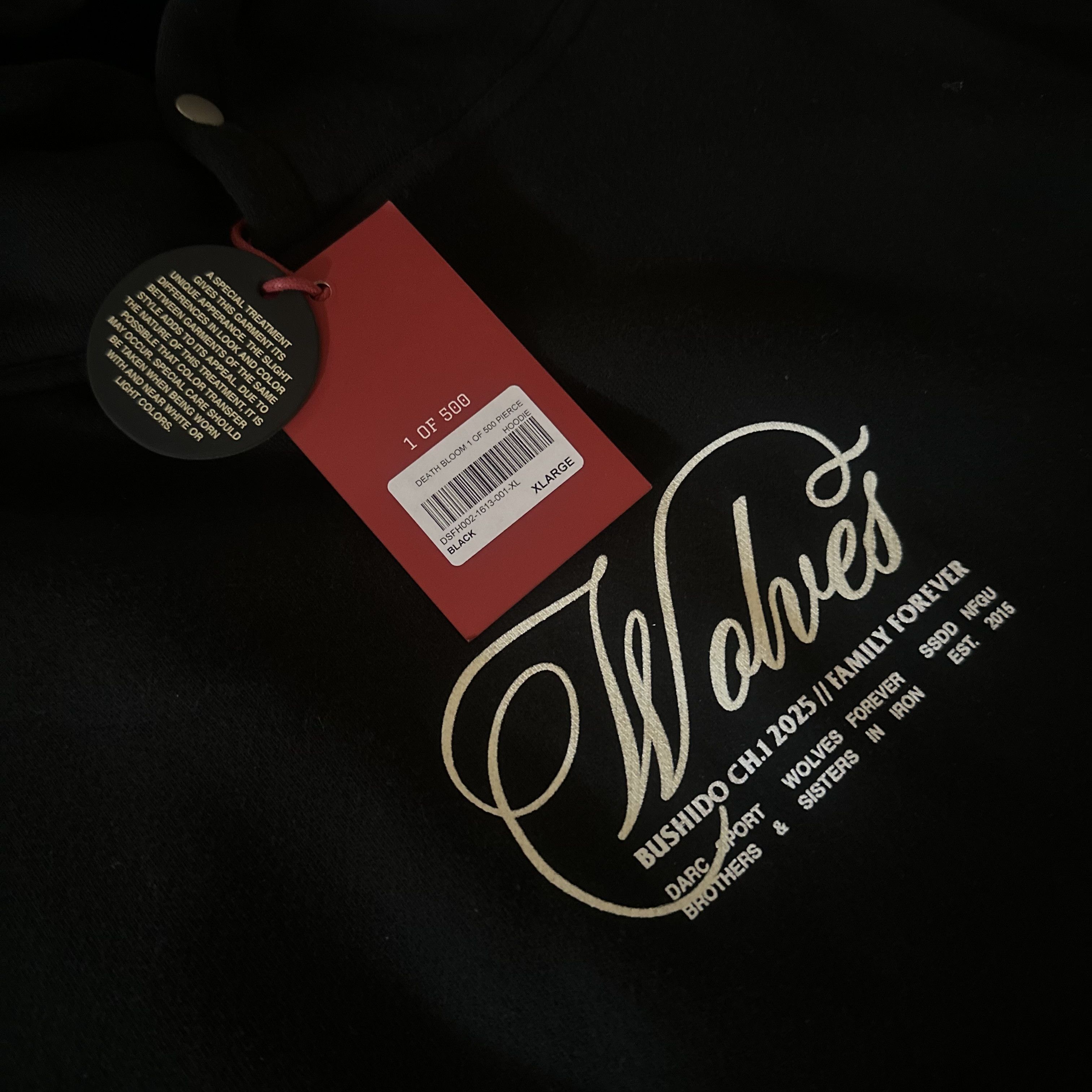 Darc Sport Darc Sport Bushido “Death Bloom” 1-500 hoodie red tags Size US XL / EU 56 / 4 - 4 Thumbnail