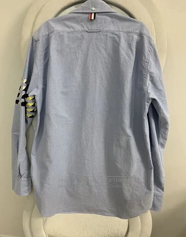 Thom Browne Thom Browne Sky Blue Long Sleeve Shirt . Size US XXL / EU 58 / 5 - 2 Thumbnail