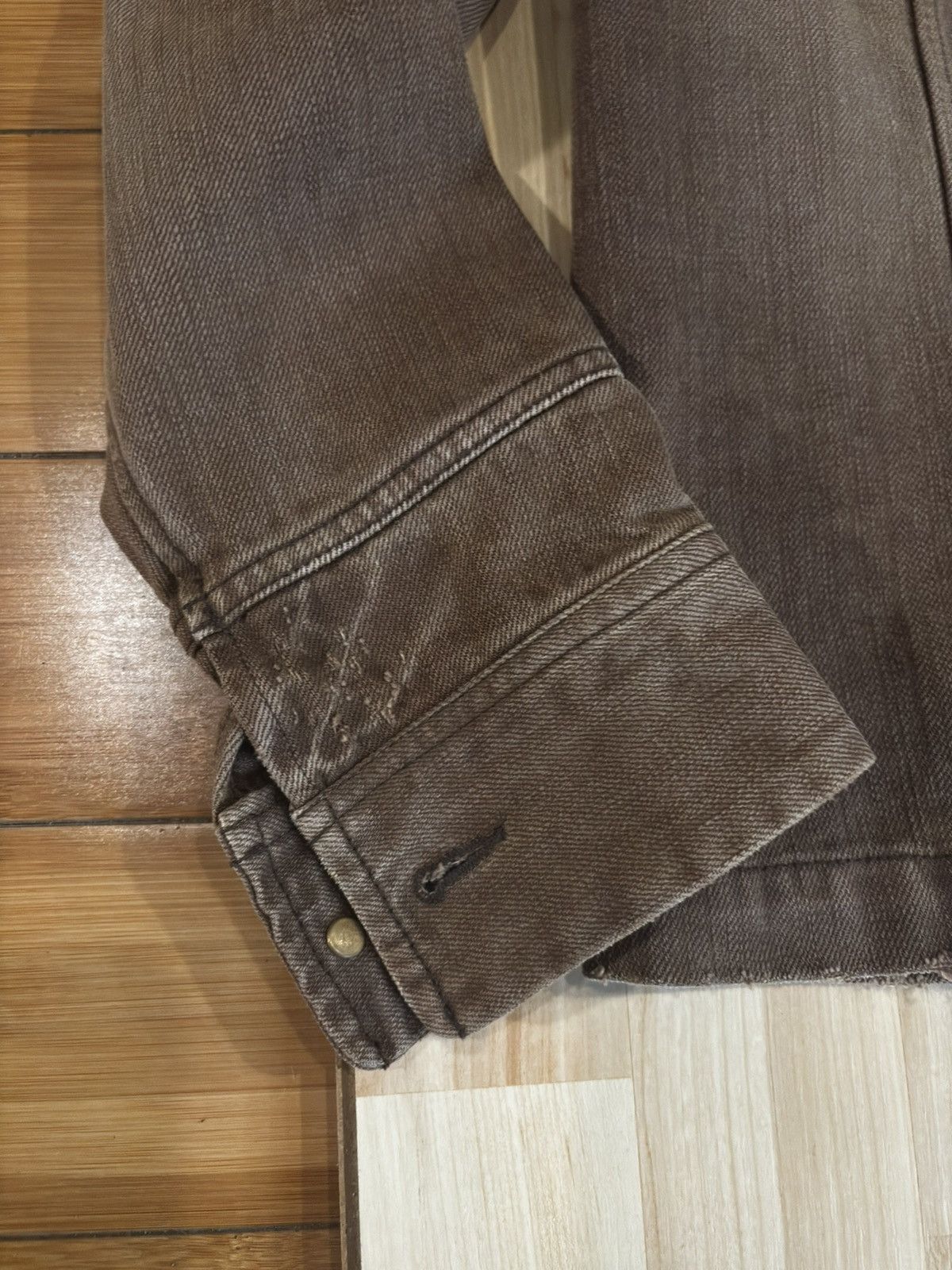 Other Brown denim jacket.oj-690 Size US XXS / EU 40 - 6 Thumbnail