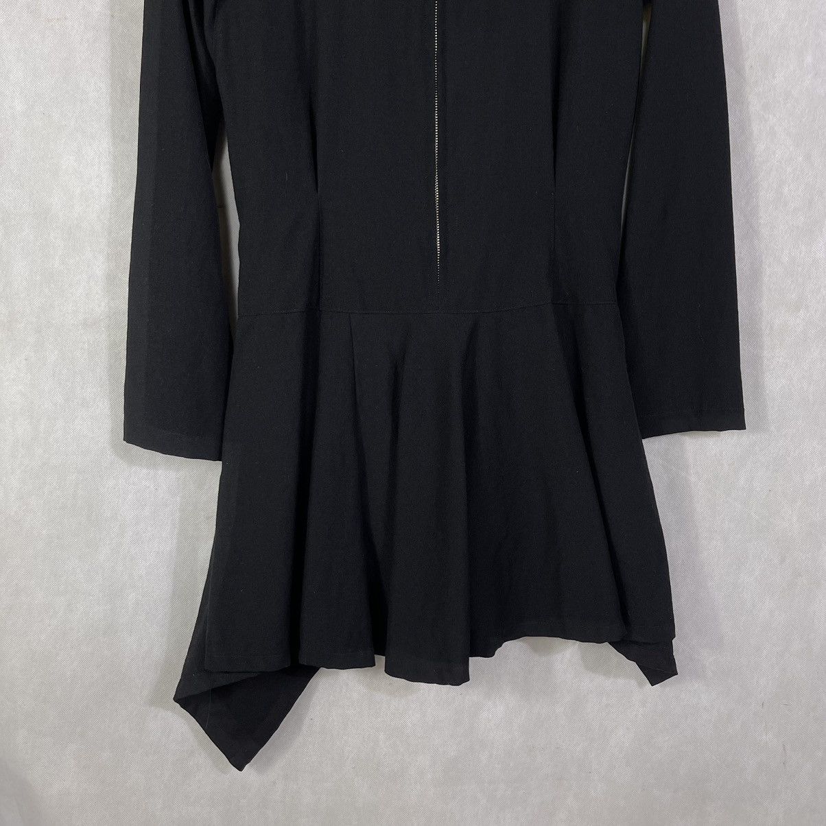 Issey Miyake × Zucca Rare! Zucca by Issey Miyake Asymmetrical Wool Mini Dress Size M / US 6-8 / IT 42-44 - 4 Thumbnail