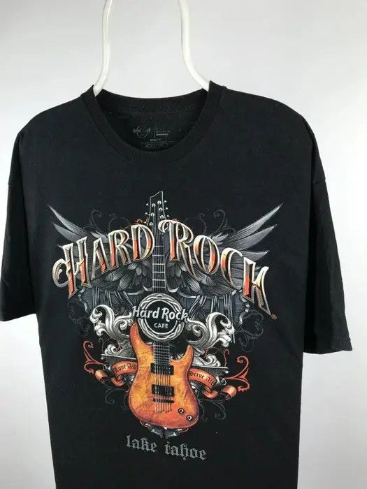 Hard Rock Cafe Hard Rock Cafe T-shirt vintage guitar big logo size XLarge Size US XL / EU 56 / 4 - 2 Thumbnail