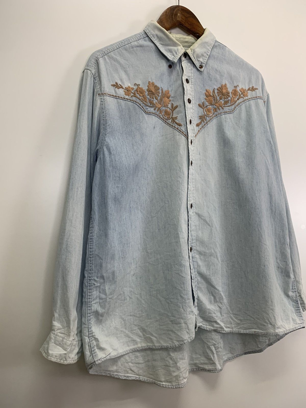 Japanese Brand × Vintage Vintage Jean-cox Denim Button Ups Size US L / EU 52-54 / 3 - 5 Thumbnail