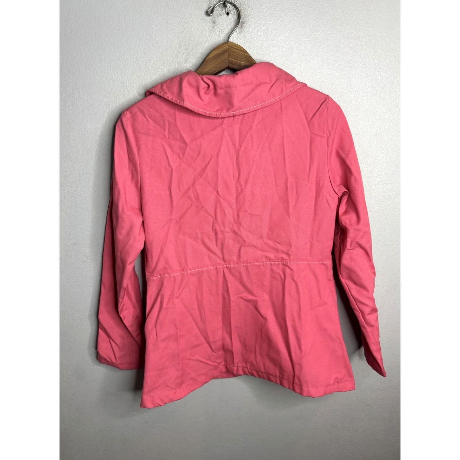 Etro VINTAGE Jacket Womens Small Full Zip Collared Pockets Retro 70s 80s Pink Size S / US 4 / IT 40 - 7 Thumbnail