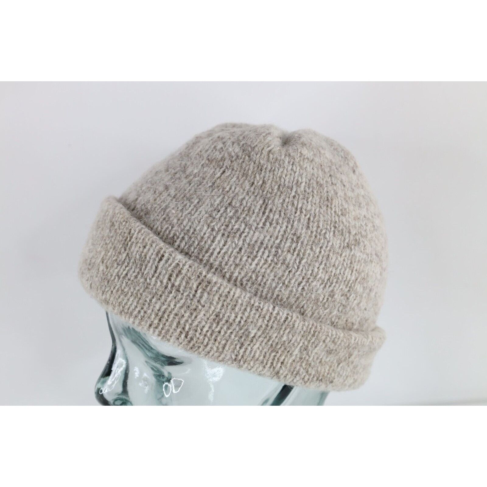 Vintage Vintage 70s Streetwear Blank Wool Knit Winter Beanie Hat Cap Size ONE SIZE - 2 Thumbnail
