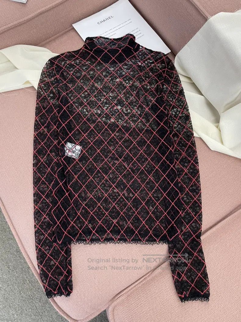Chanel Chanel Forest Series Red Heavy Industry Lace Twill Pattern Size XS / US 0-2 / IT 36-38 - 4 Thumbnail