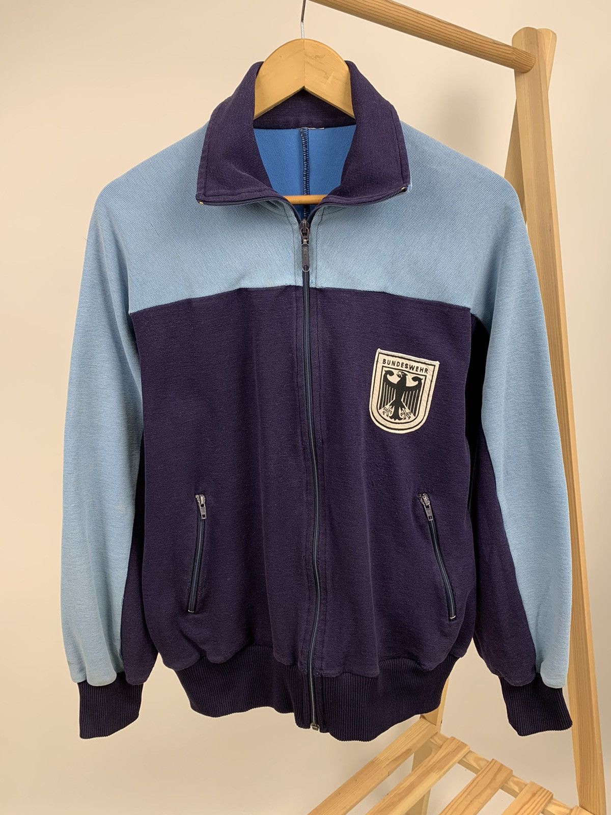 Adidas × Vintage Vintage Adidas Bundeswehr West Germany Distressed Tracktop Size US S / EU 44-46 / 1 - 2 Thumbnail