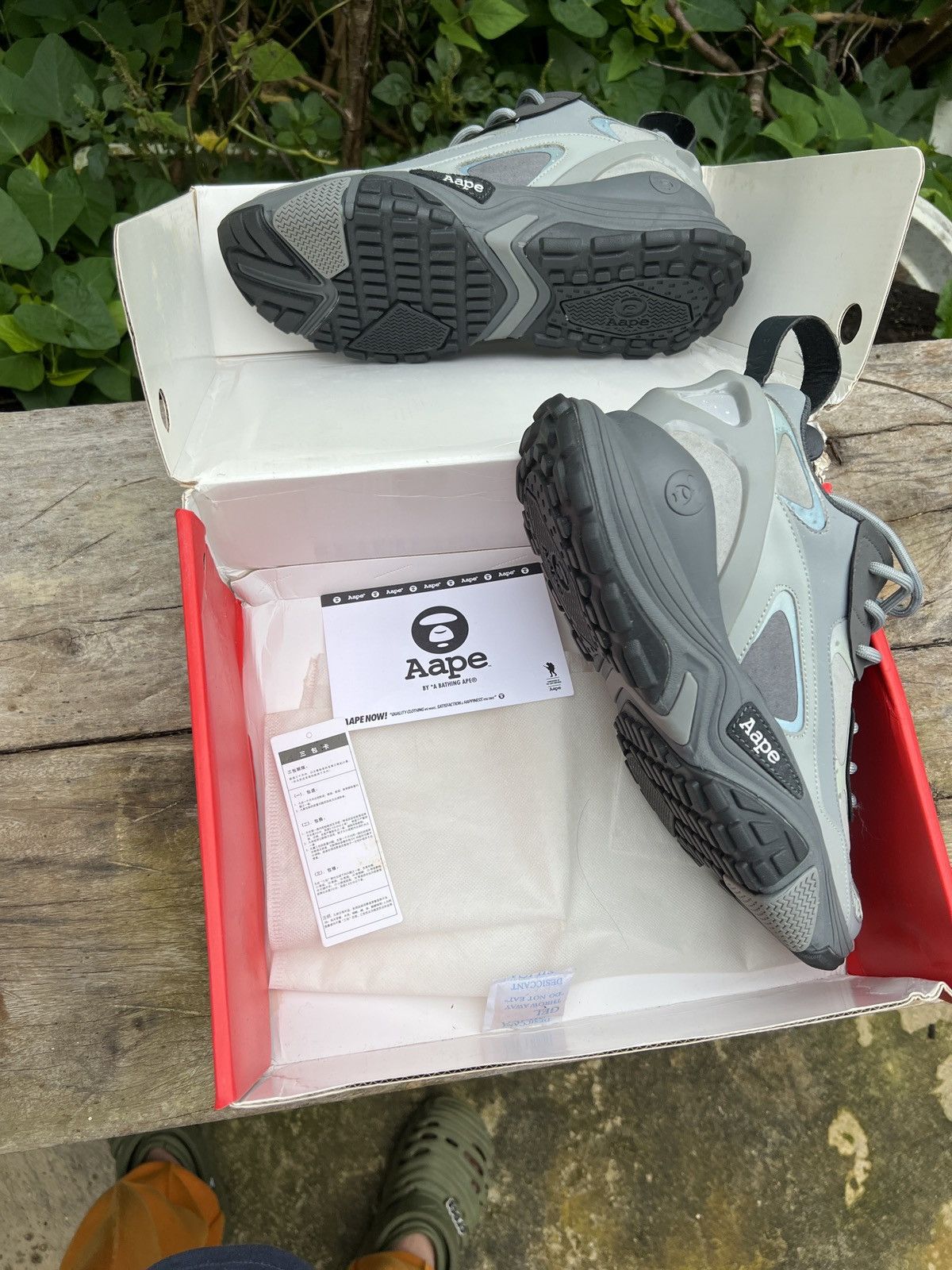 Bape Aape by abathing Ape Sneaker Low Grey Size US 8.5 / EU 41-42 - 8 Thumbnail