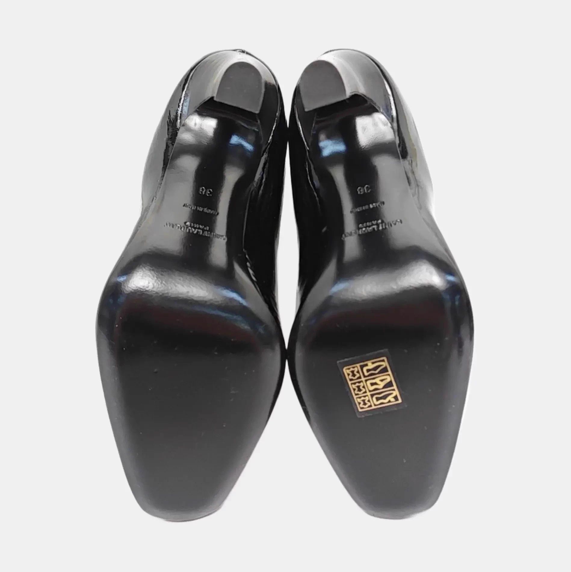 Saint Laurent Paris YSL heel boots 38 Size US 8 / IT 38 - 2 Thumbnail