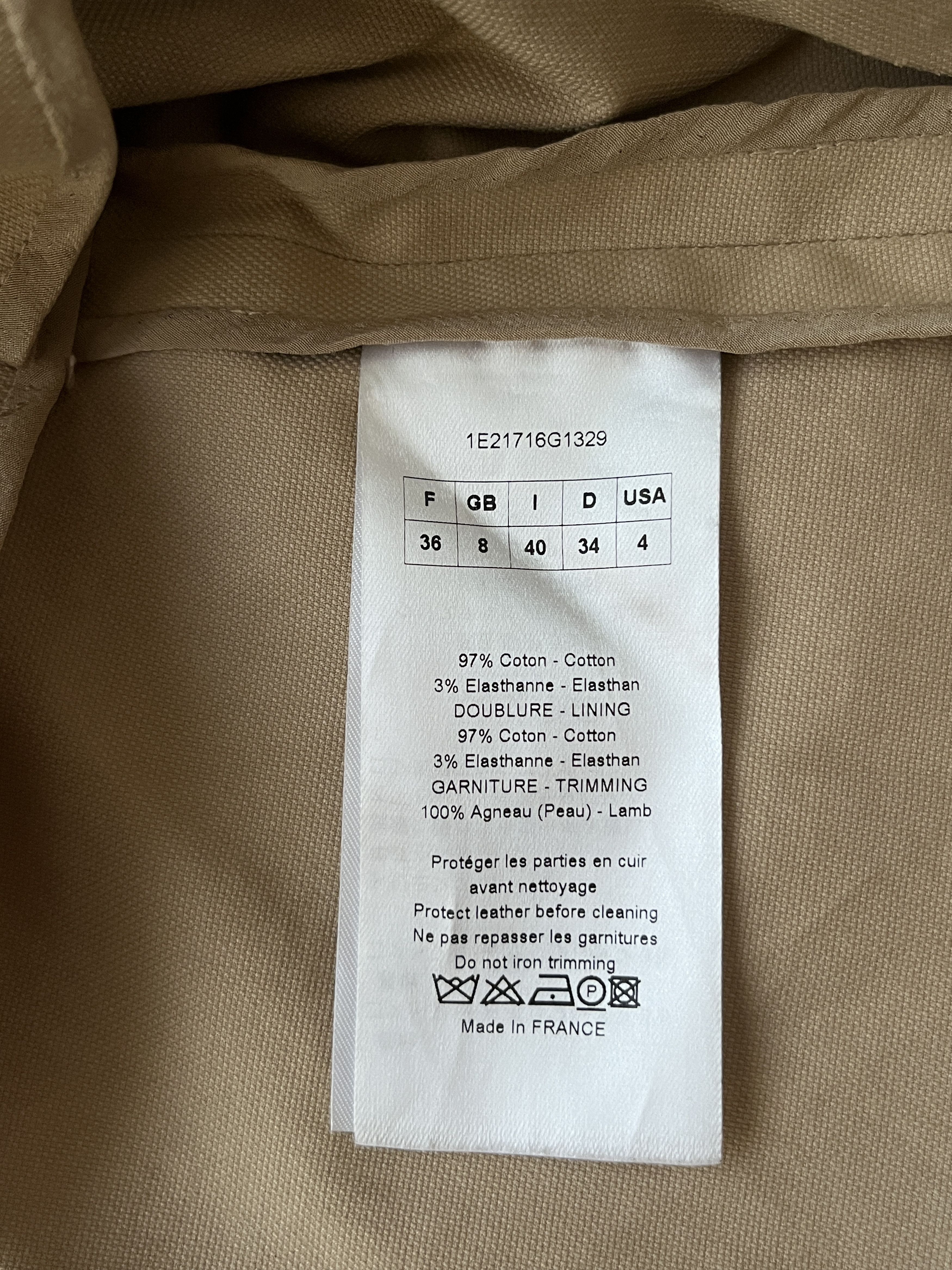 Dior ⚡️QUICK SALE⚡️2001 Dior John Galliano Beige Hooded Jacket Size S / US 4 / IT 40 - 5 Thumbnail