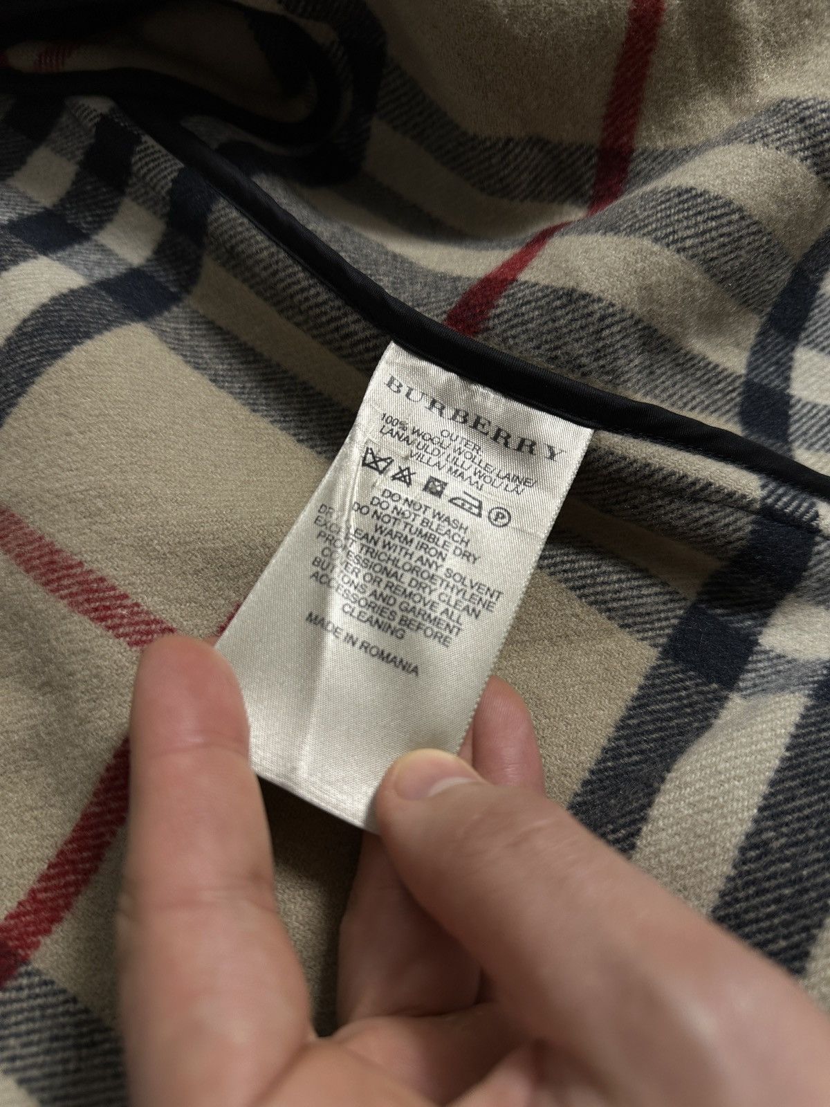 Burberry Rare Luxury Burberry Brit Coat Nova Check 100% Wool Size 8. Size S / US 4 / IT 40 - 12 Thumbnail