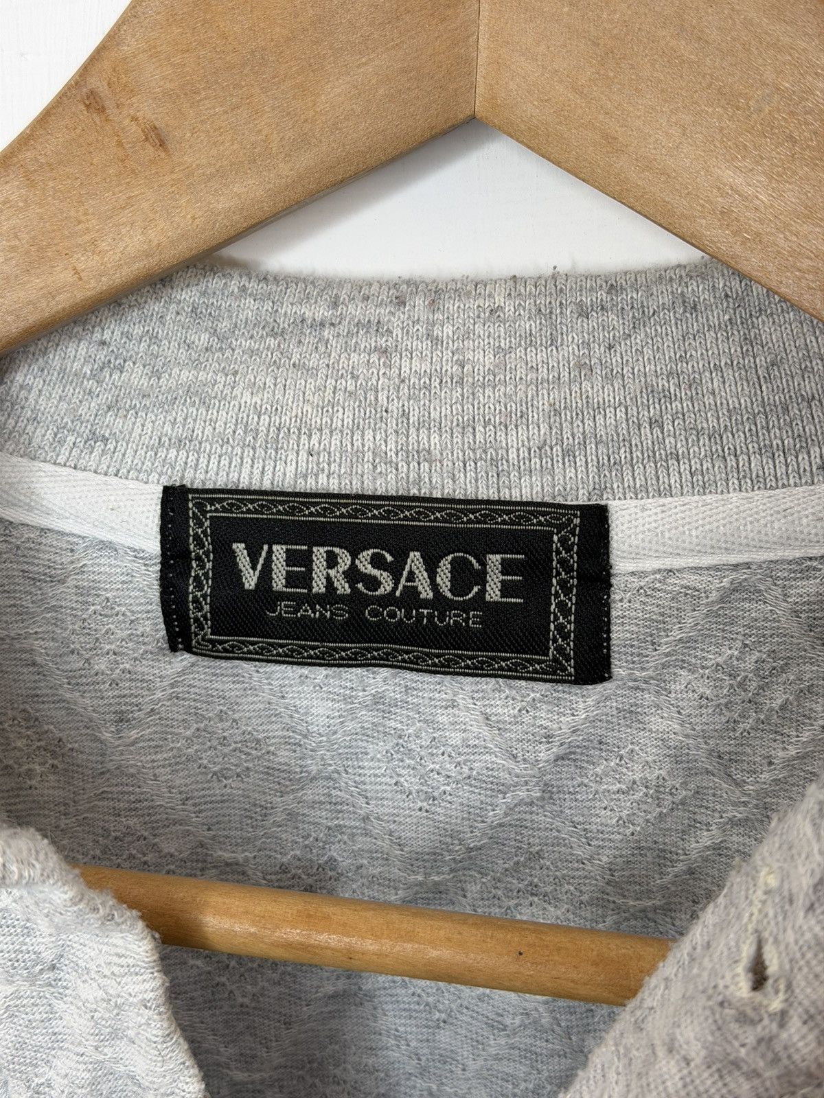 Versace Jeans Couture Vintage 90s Versage Logo Wool Longsleeve Size L Size US L / EU 52-54 / 3 - 6 Thumbnail
