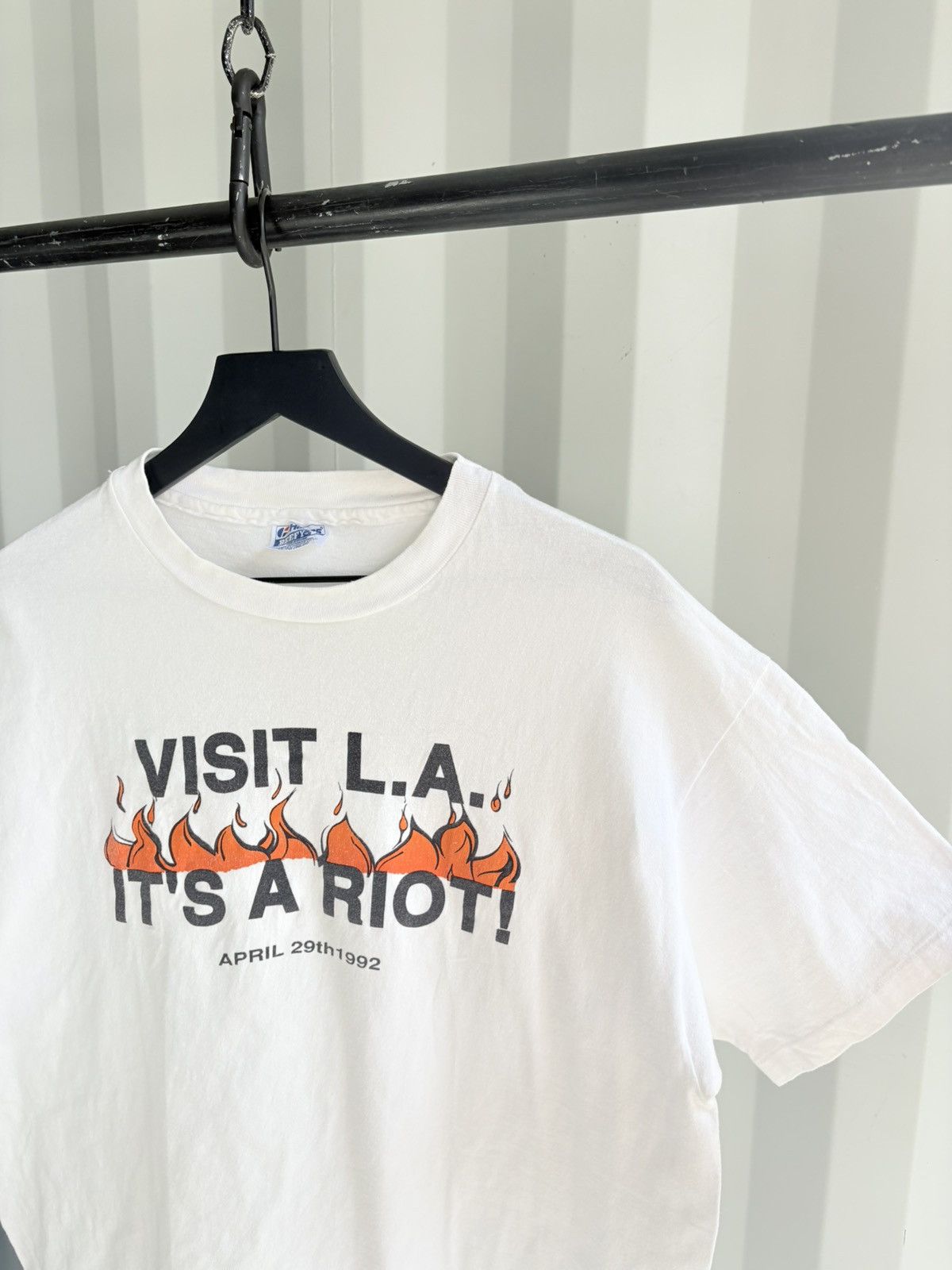 Vintage Thrashed LA Riot Faded Distressed ERD Grunge Band WCC HARLEY Size US XL / EU 56 / 4 - 4 Thumbnail