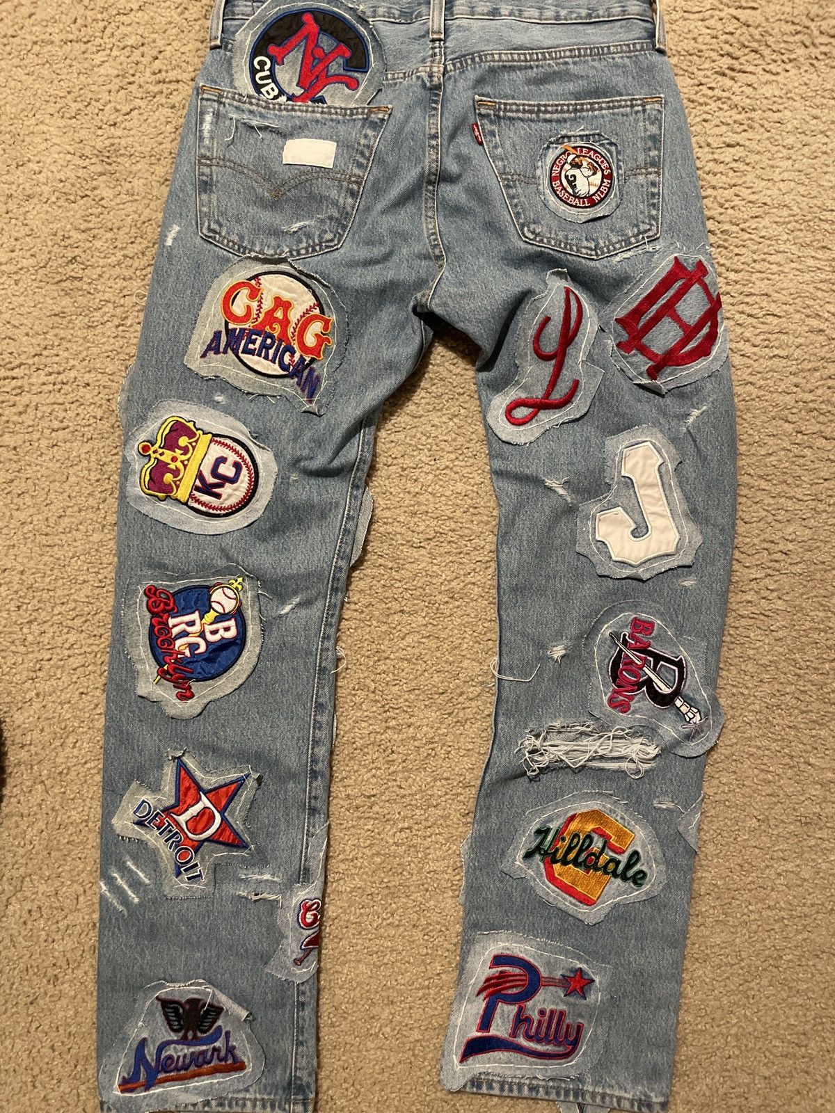 Levi's Levi Jeans Negro League Baseball Patch Work Size US 32 / EU 48 - 2 Thumbnail