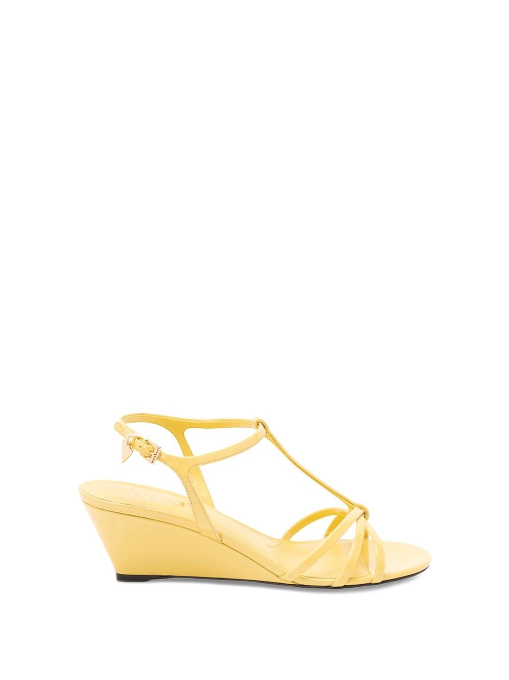 Prada Patent Leather Wedge Sandals Size US 8 / IT 38 - 1 Thumbnail