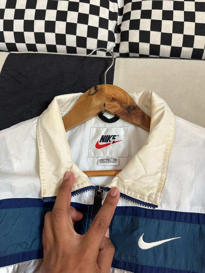 Nike × Vintage VINTAGE NIKE SPELLOUT EMBROIDERY WINDBREAKER Size US XL / EU 56 / 4 - 5 Thumbnail