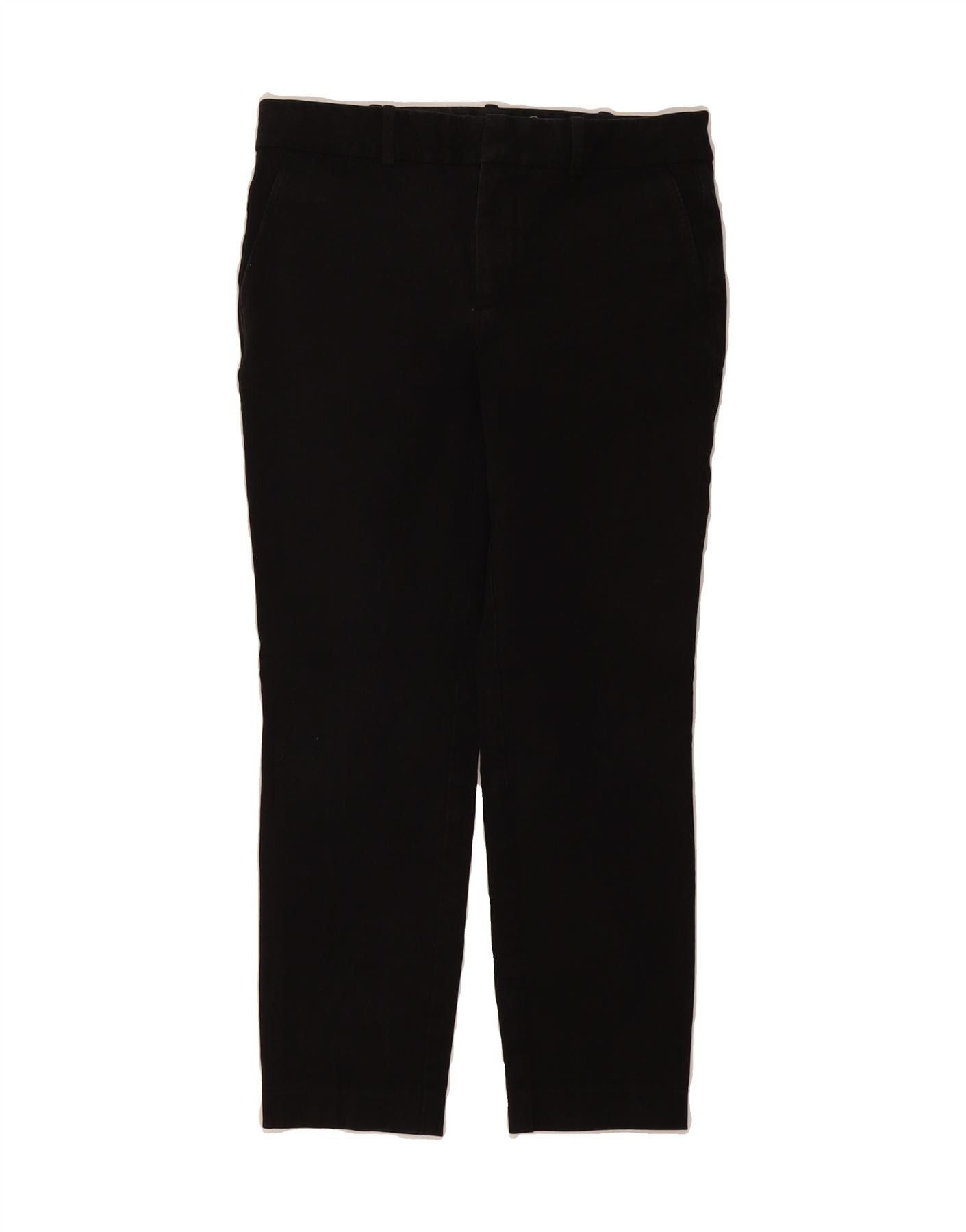 Polo Ralph Lauren Womens Slim Cropped Trousers US 4 Small W28 L24 Black Size 25" / US 0 / IT 36 - 1 Thumbnail