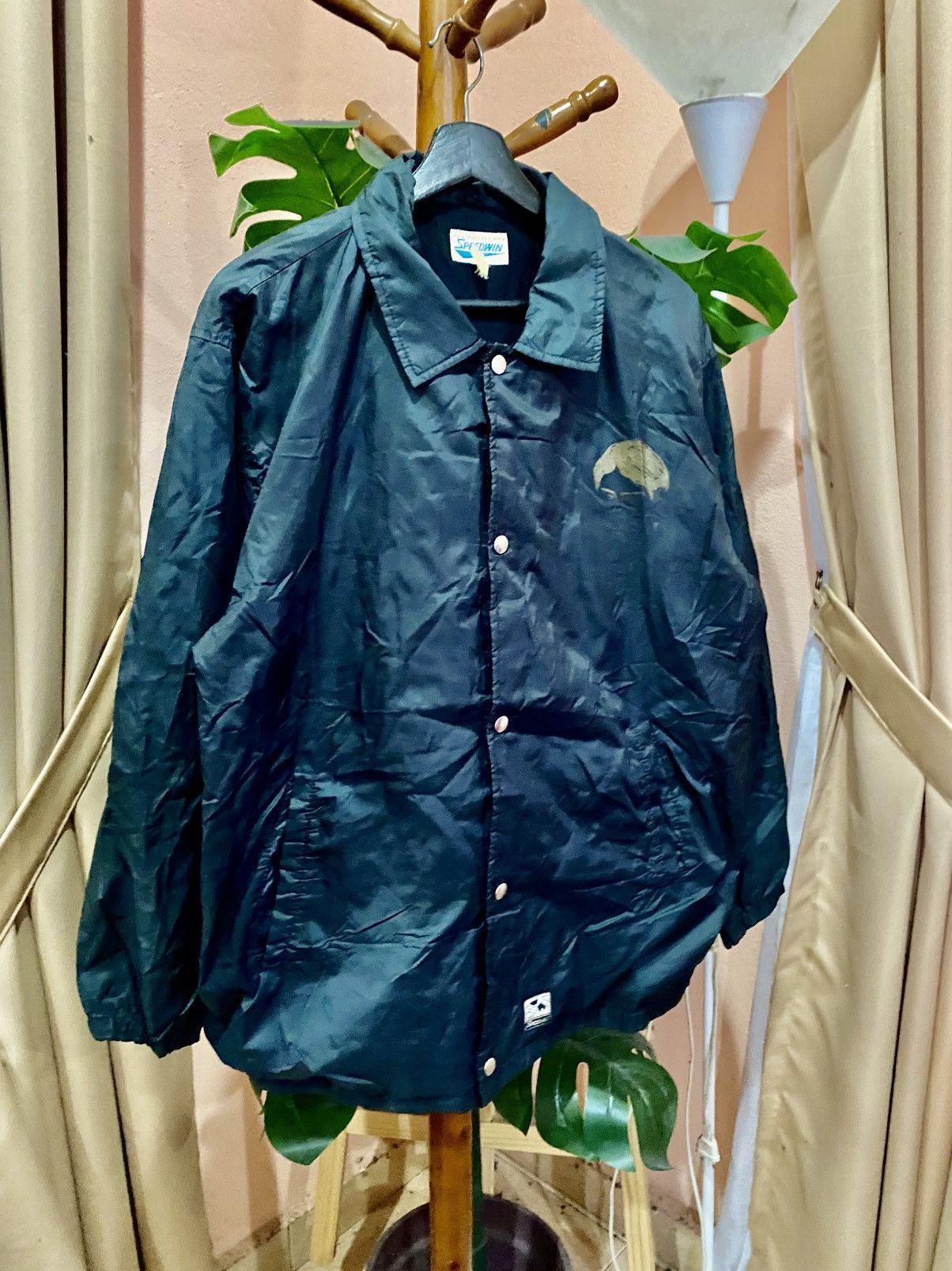 Japanese Brand Vintage SPEEDWIN “Musical Zeami” Coach Jacket – Japanese Size US L / EU 52-54 / 3 - 5 Thumbnail