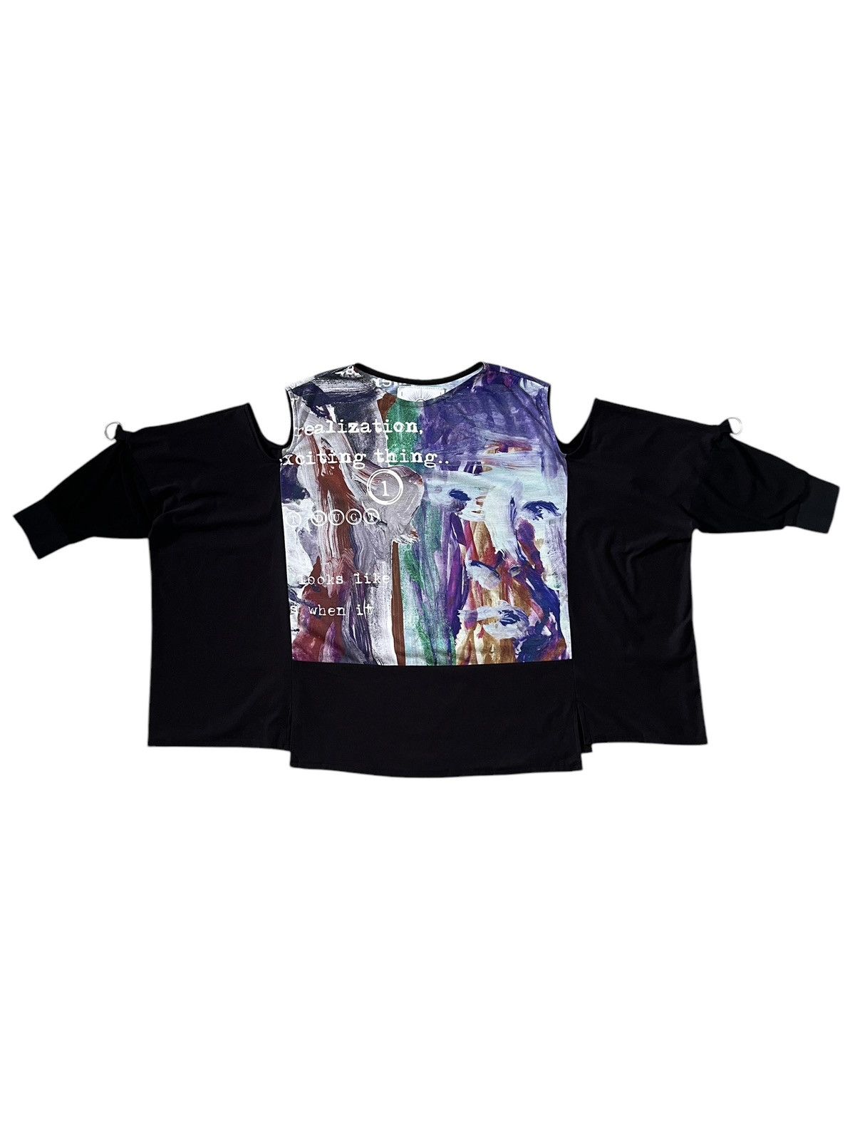 Japanese Brand Lilith Art Duct 🇯🇵 Rebuilt Off Shoulder Art Printed Shirt Size US L / EU 52-54 / 3 - 10 Thumbnail