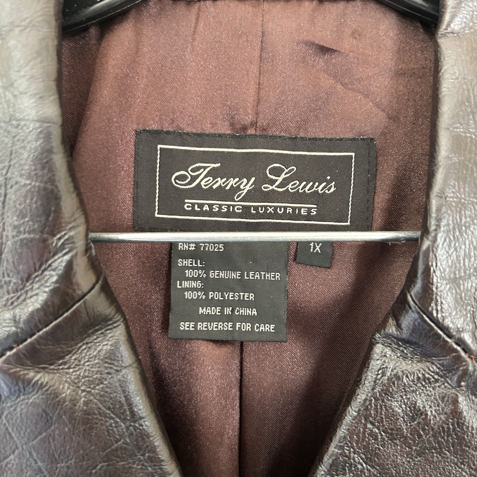Other Vintage Terry Lewis Brown Leather Button Down Jacket Size 1X Size XL / US 12-14 / IT 48-50 - 8 Thumbnail