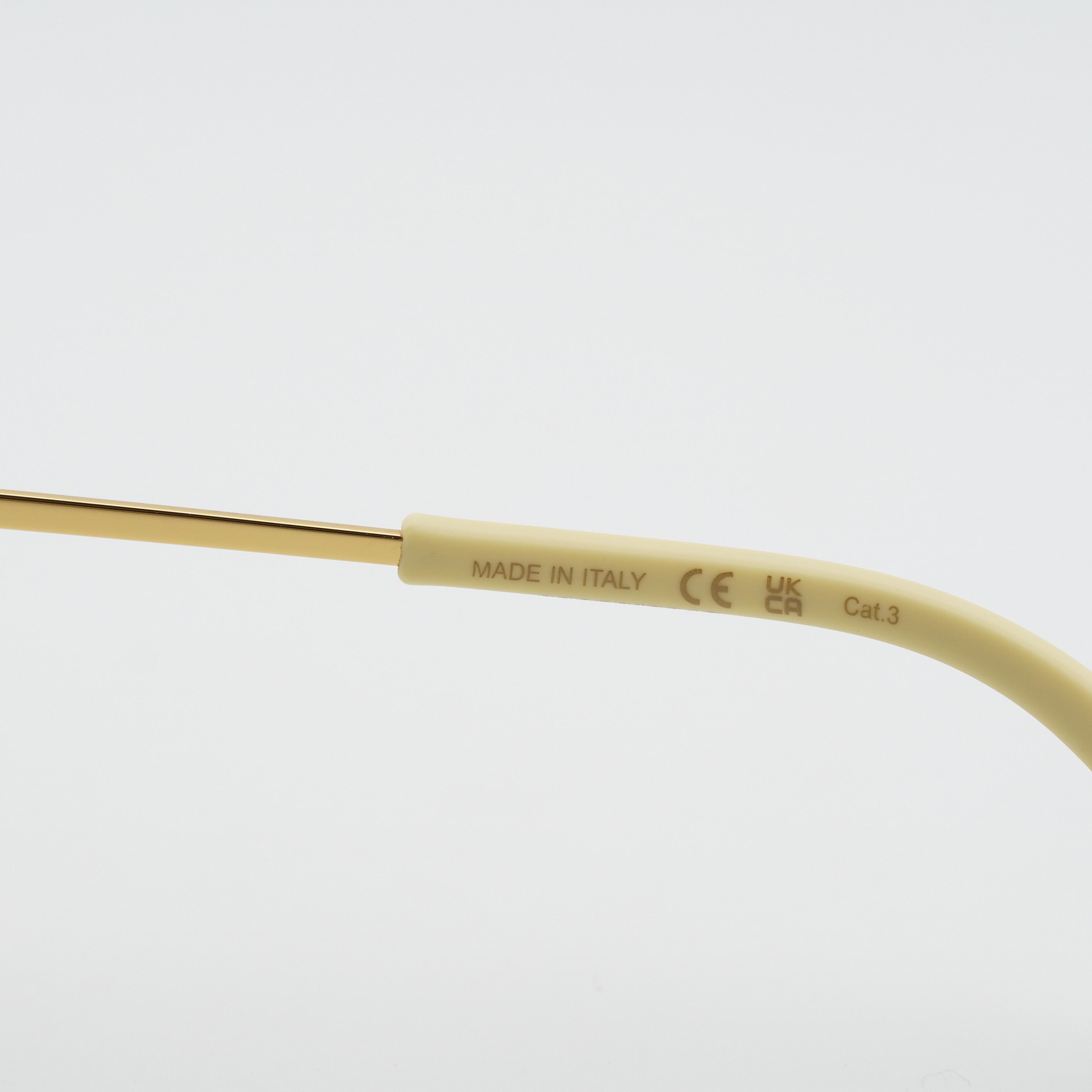 Bottega Veneta Bottega Veneta BV1199S 002 Sunglasses Gold Square Frame Size ONE SIZE - 5 Thumbnail