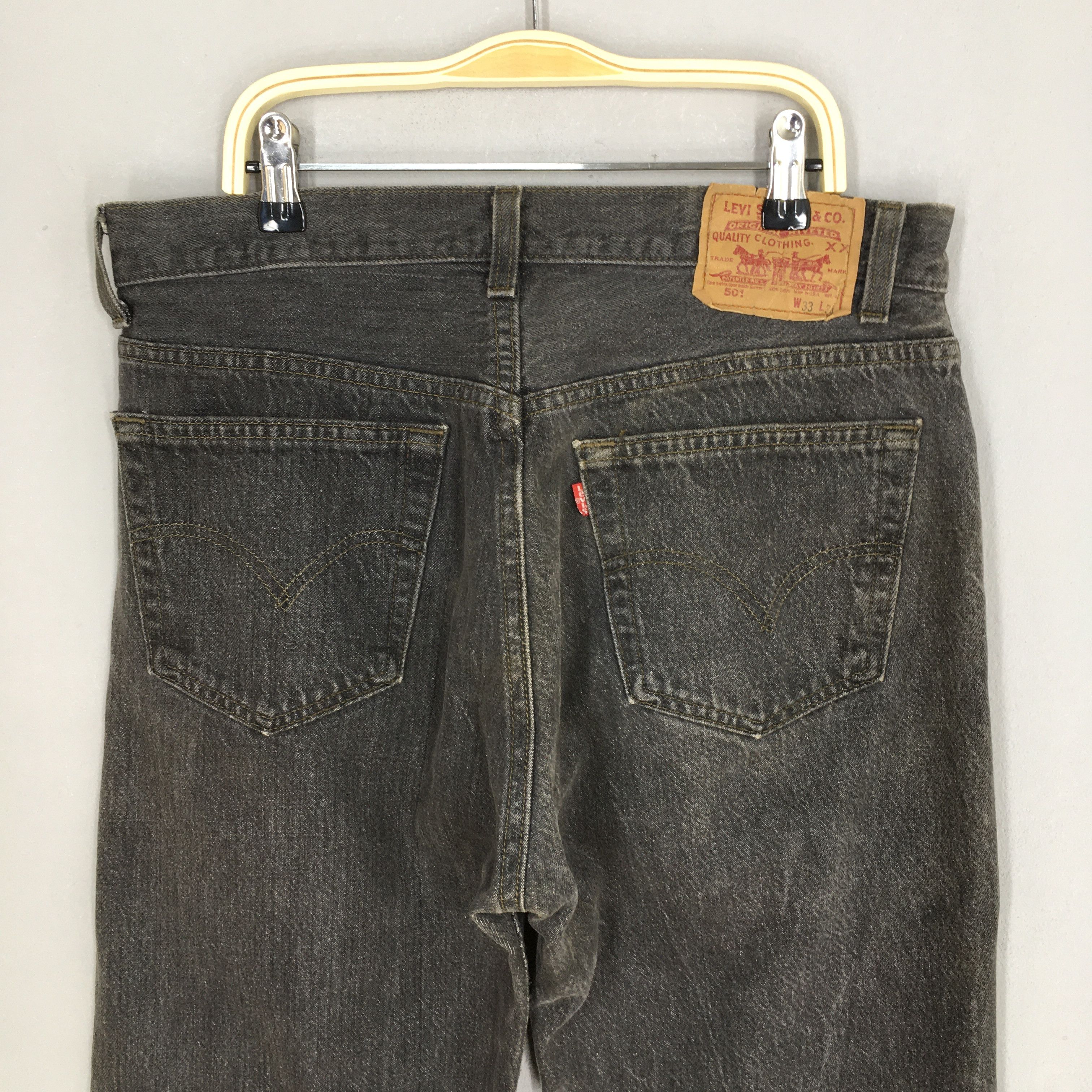 Levi's Size 31x27 Vintage Levi's 501 Gray Jeans Release Jeans S1637 Size US 31 - 10 Thumbnail
