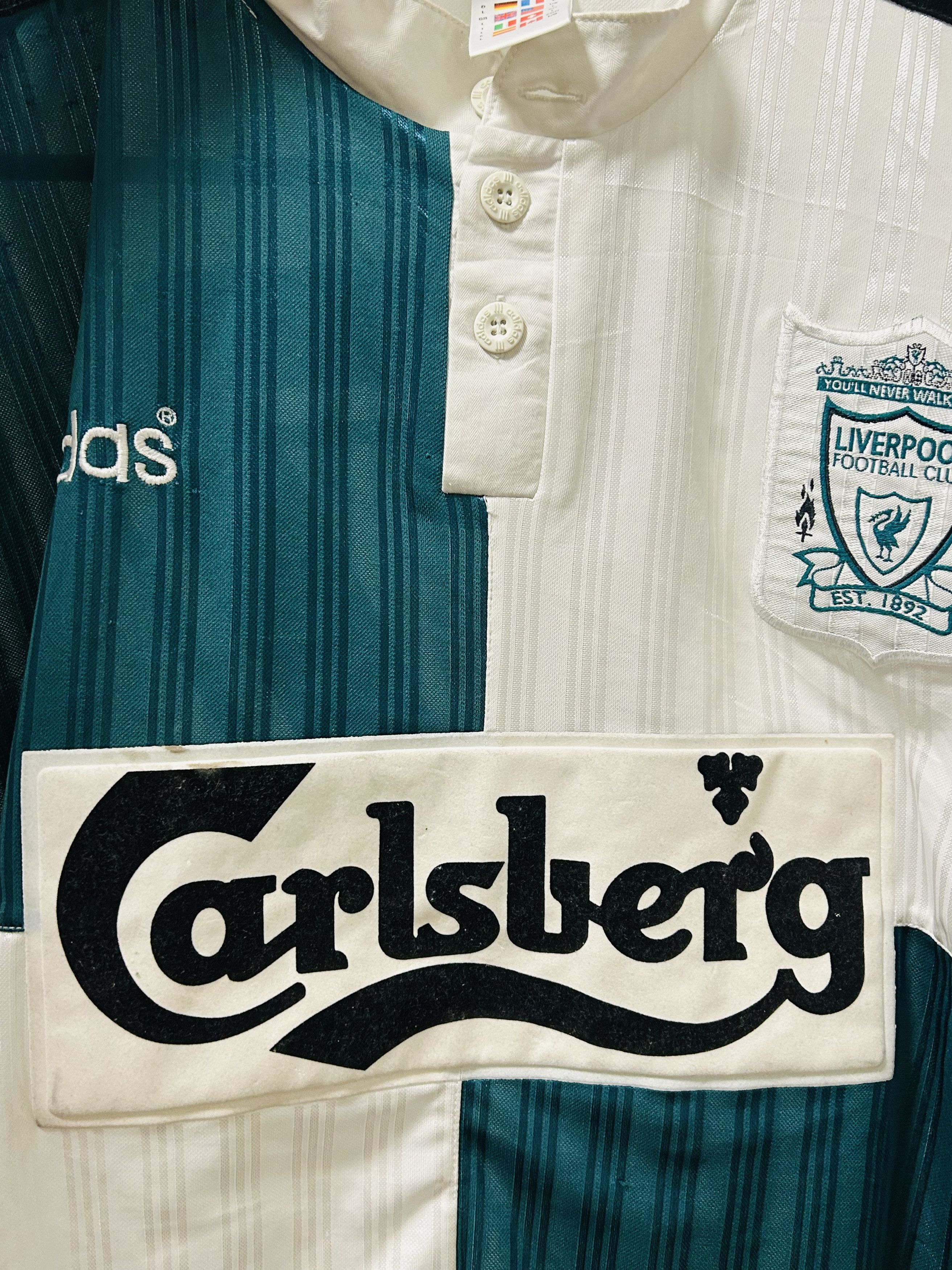 Adidas Liverpool 1995/96 away jersey Size US L / EU 52-54 / 3 - 3 Thumbnail