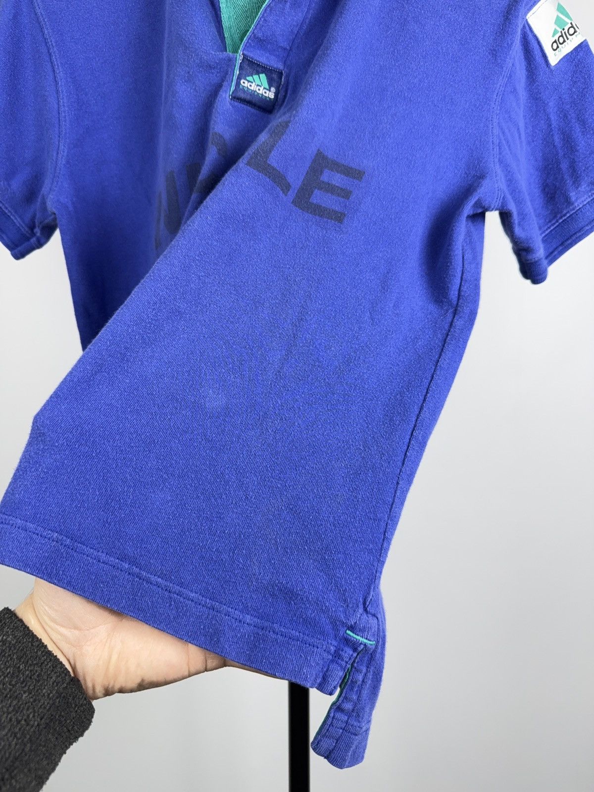 Adidas Adidas Equipment Tennis Polo Nicole Vintage 90s Blue Shirt Size L / US 10 / IT 46 - 9 Thumbnail