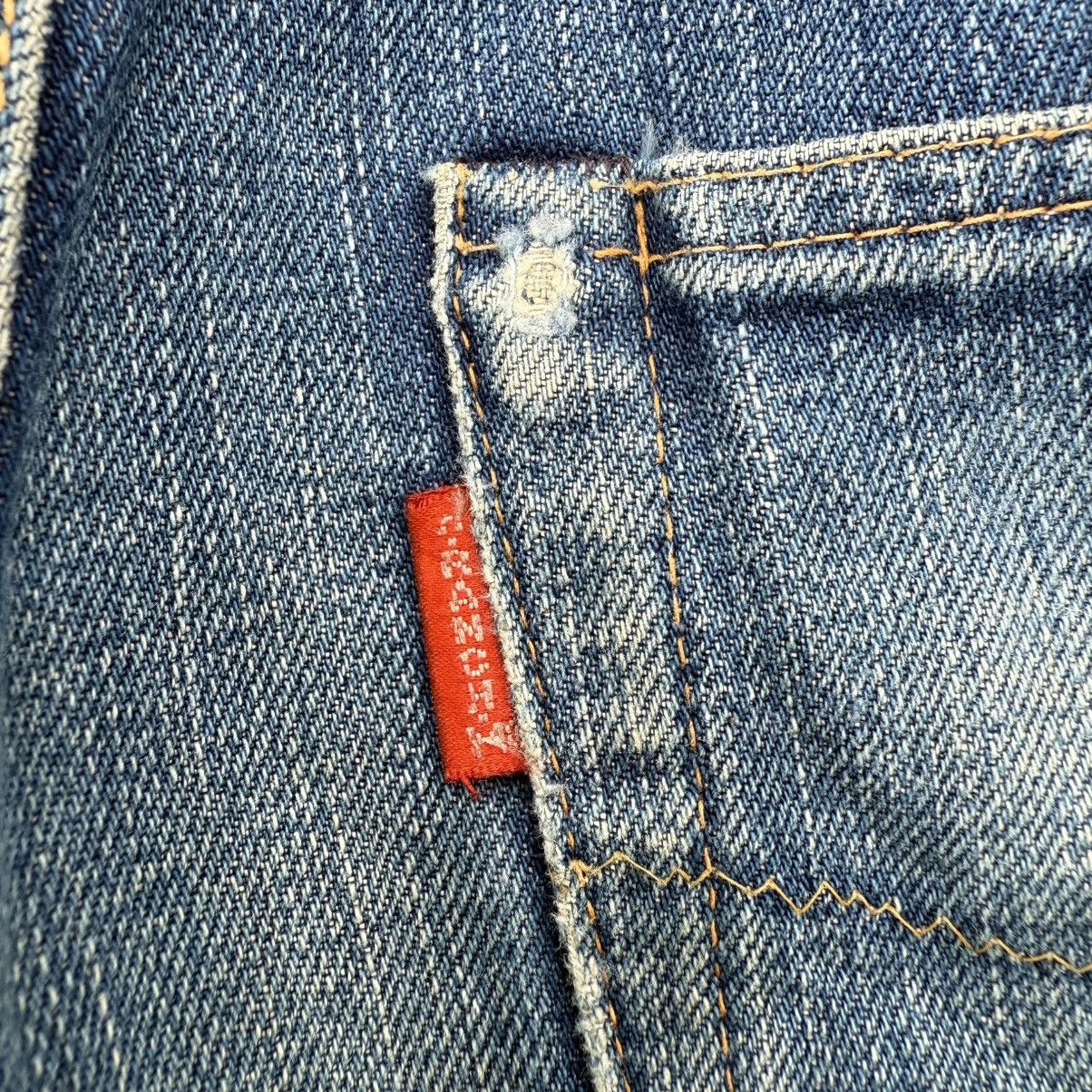 Blue Blue Japan VINTAGE BLUE BLUE BUTTON FLY JEAN DENIM PANT Size US 29 - 14 Thumbnail