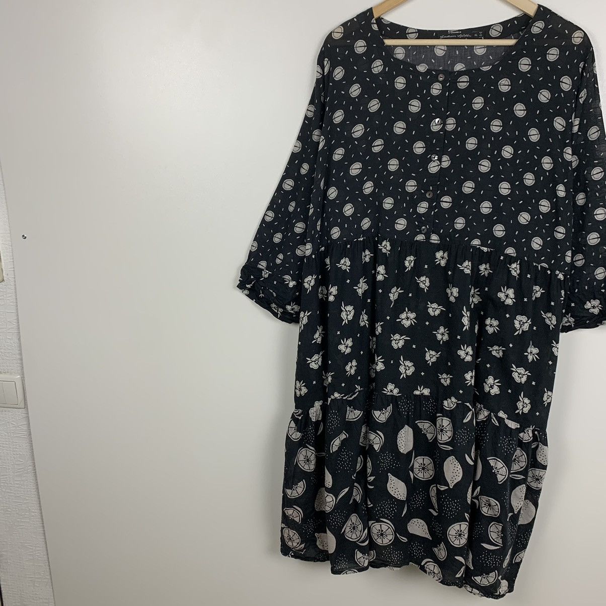 Gudrun Sjoden Women’s Gudrun Sjoden Floral Dress Button Up Short Sleeve XL Size XL / US 12-14 / IT 48-50 - 4 Thumbnail