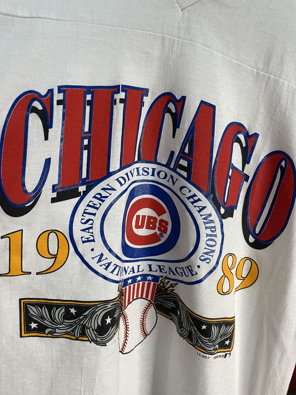 Logo 7 × MLB × Vintage vintage Chicago Cubs 1989 mlb baseball T-shirt Size US XL / EU 56 / 4 - 2 Thumbnail