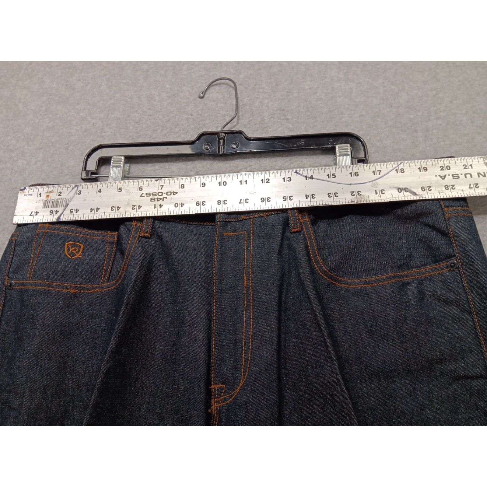 Rocawear Rocawear Jeans Baggy Dark Wash 40x33 Mens Wide-Leg NWOT Logo Pockets Size US 40 / EU 56 - 7 Thumbnail