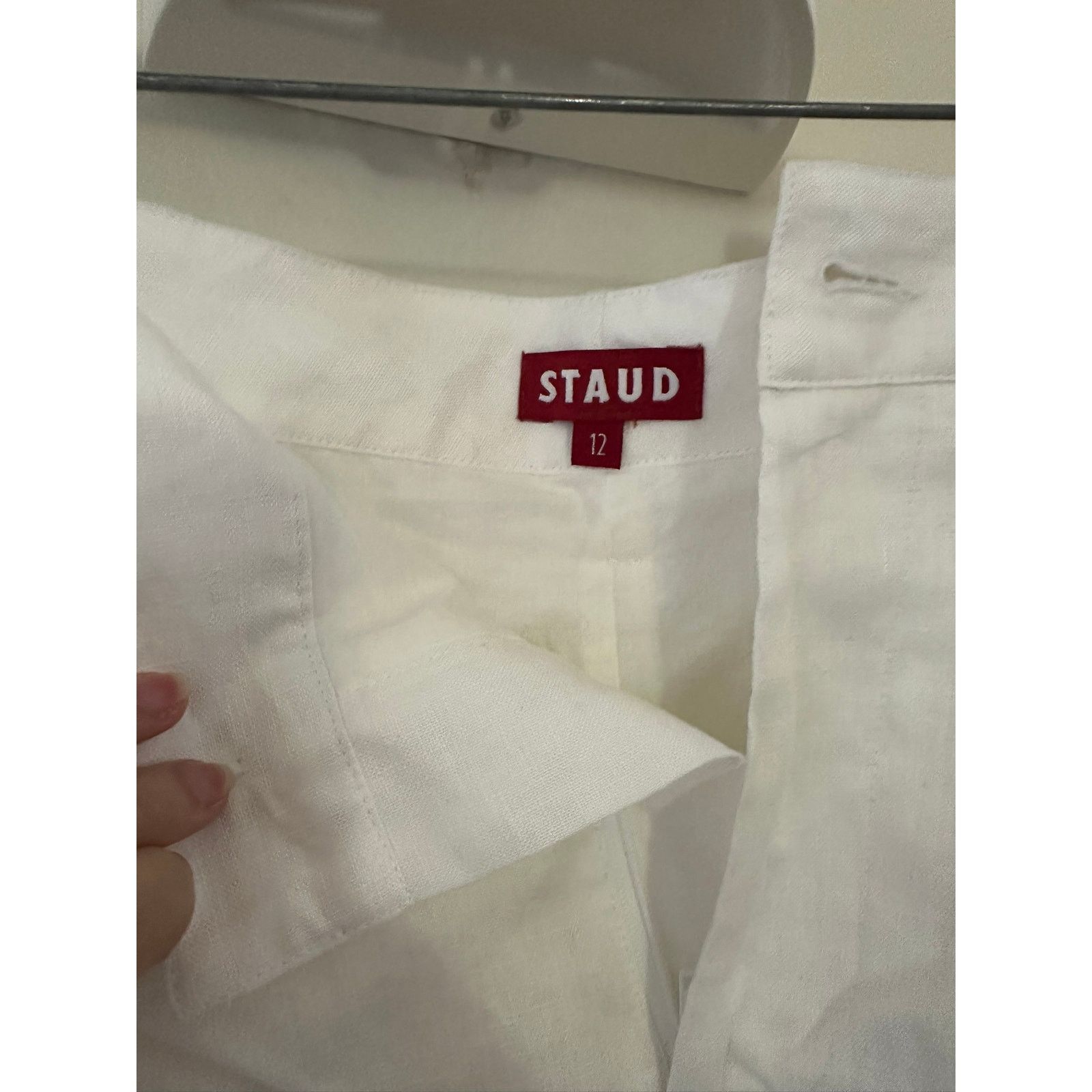 Staud STAUD Beverly Shorts White 12 Size 34" / US 12 / IT 48 - 2 Thumbnail