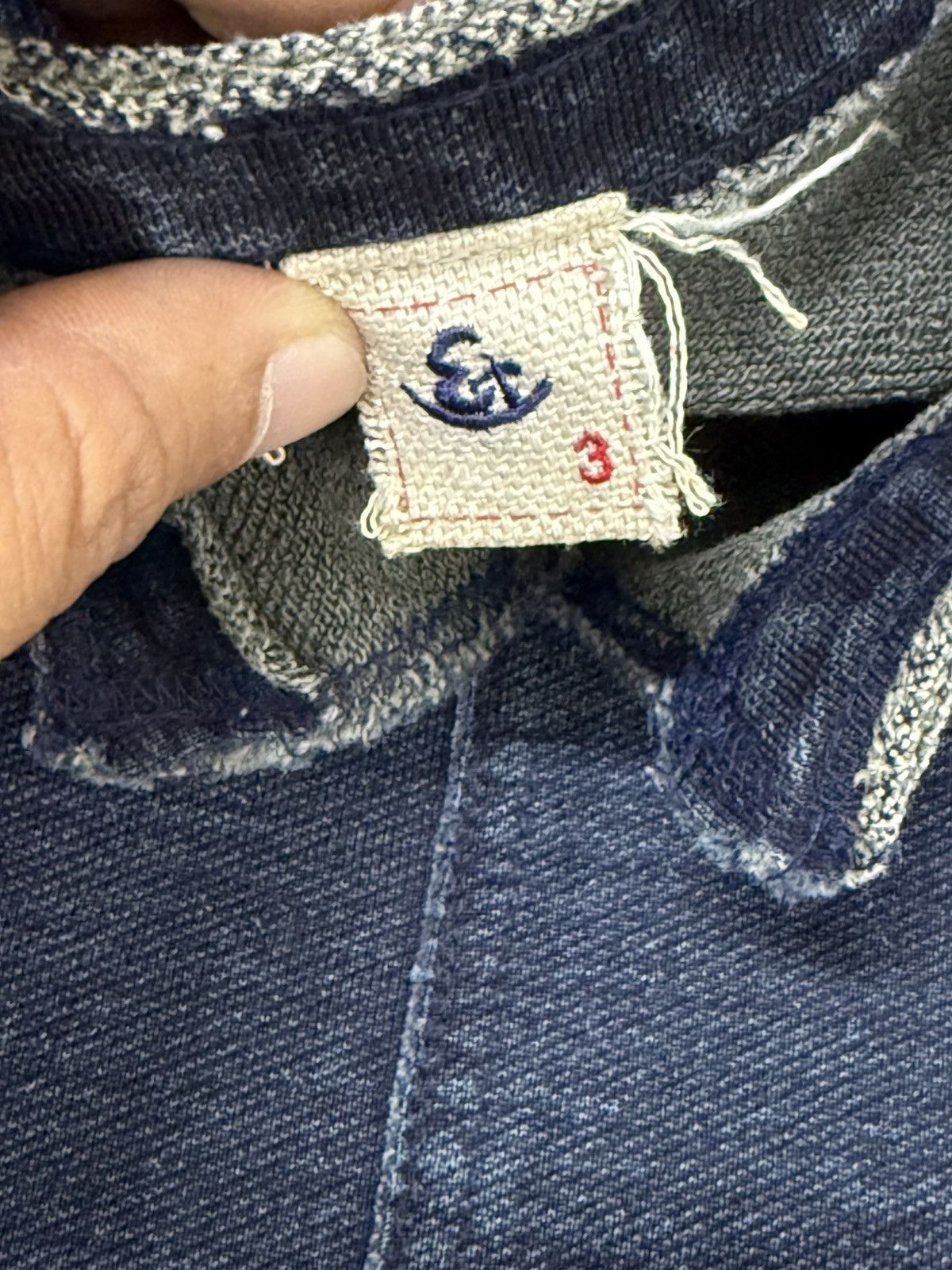 Japanese Brand Indigo Blue Eternal Denim Like Boro Sweater visvim 7🟩3 Size US M / EU 48-50 / 2 - 16 Thumbnail