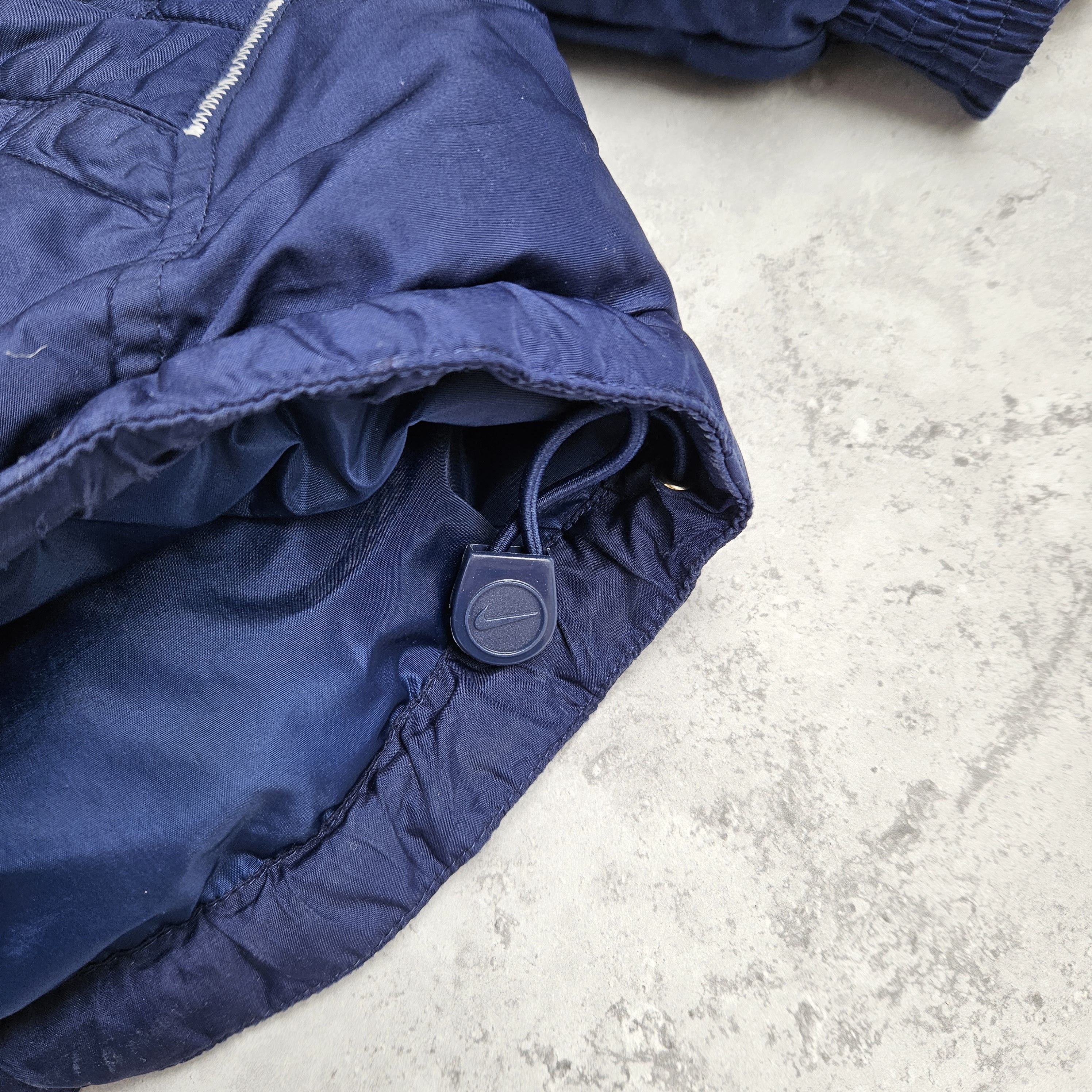 Nike × Vintage Vintage Nike Navy Puffer Swoosh Size US XL / EU 56 / 4 - 3 Thumbnail