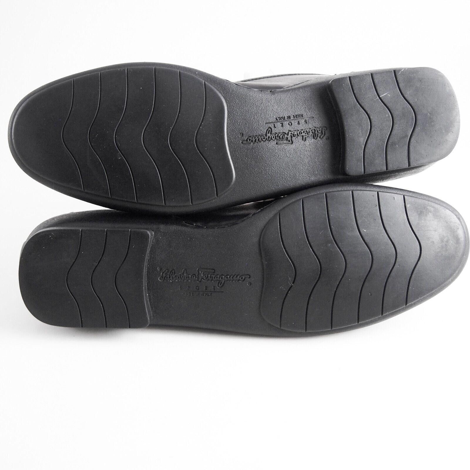 Salvatore Ferragamo Ferragamo Loafers Black Leather Womens EU 39 US 8.5 C Size US 8.5 / IT 38.5 - 7 Thumbnail